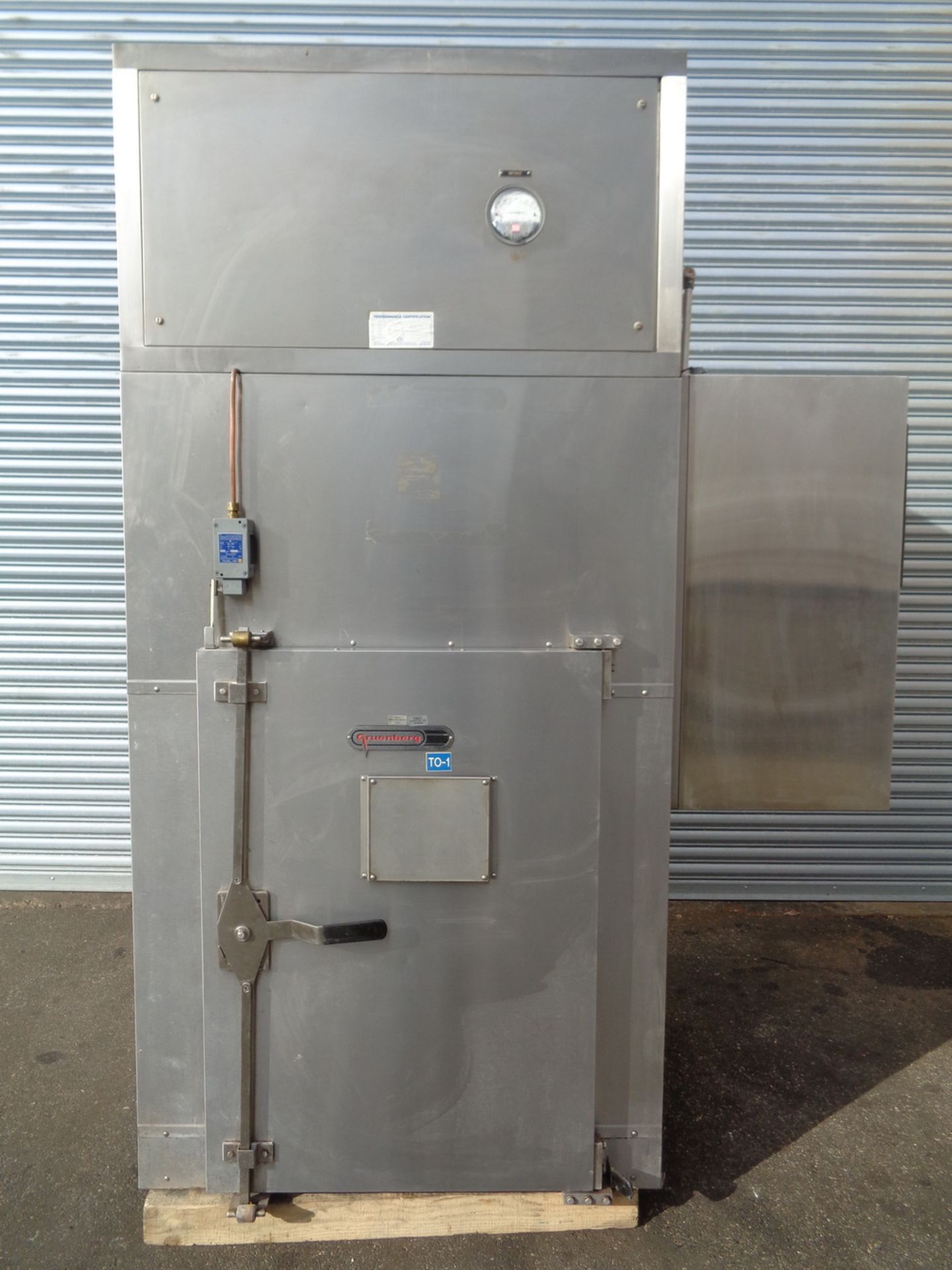 Gruenberg Single Door Electrically Heated Tray Drying Oven, Model C08HXP19.25SS, S/N 26481