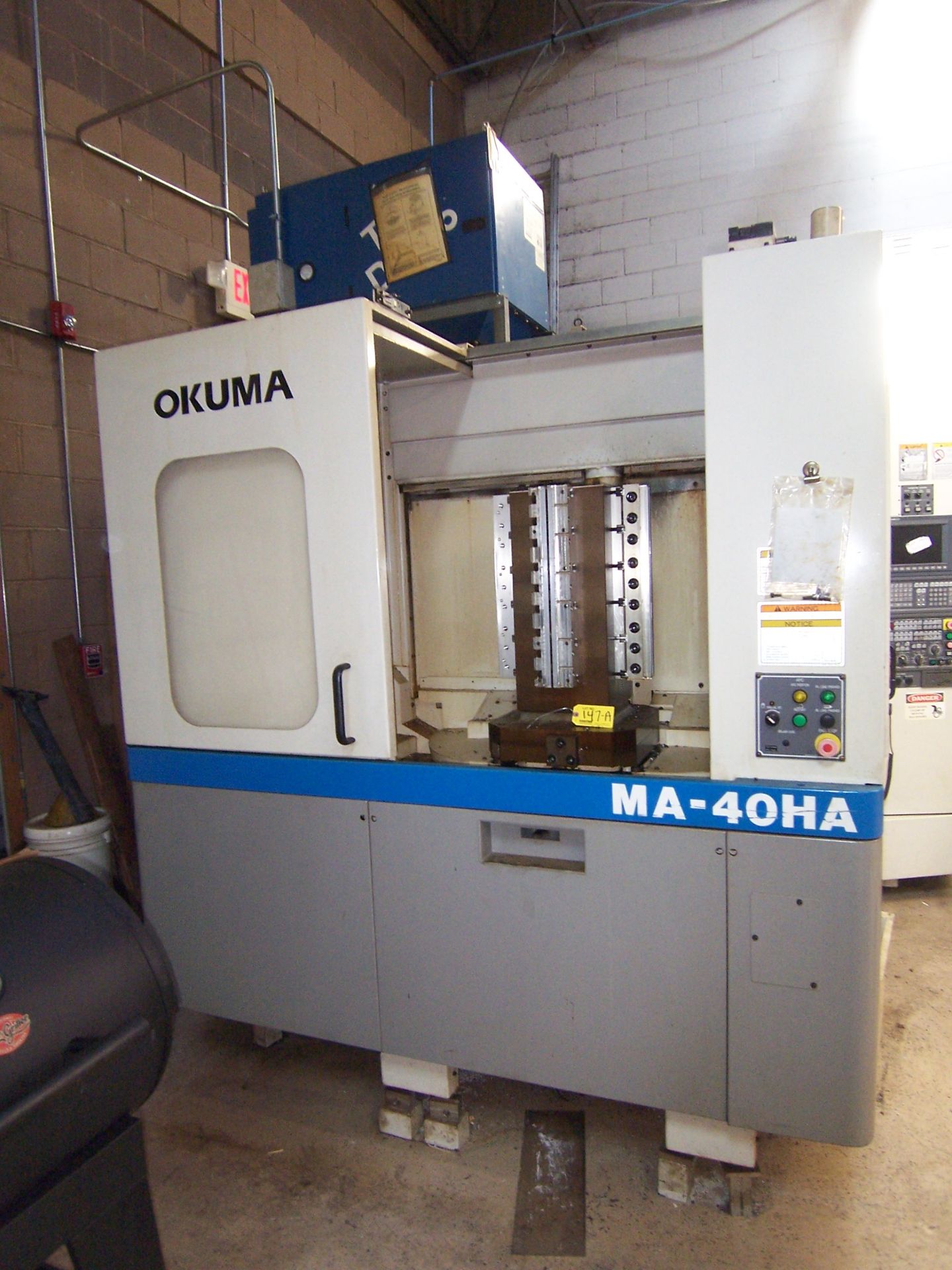 OKUMA MDL. MA-40HA HORIZONTAL DUAL PALLET CNC HORIZONTAL MACHINING CENTER WITH 15-3/4" X 15-3/4"