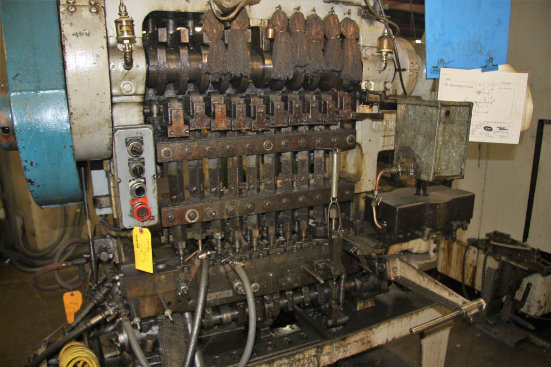 WATERBURY-FARREL MDL. 510 EYELET MACHINE, ROLLER CAM, HITCH FEED, MOTOR DRIVE, S/N: ST176602/113/ - Image 2 of 8