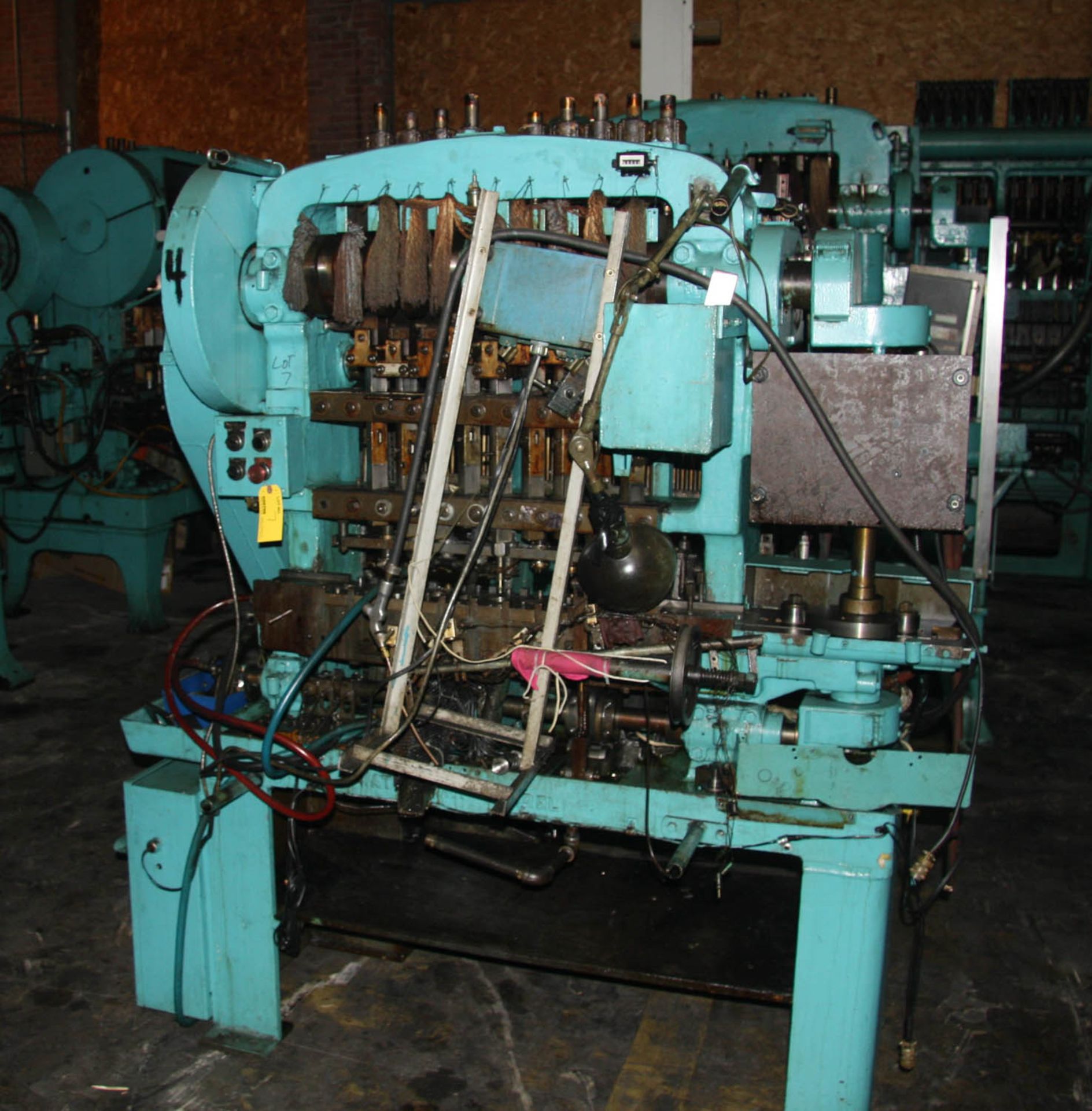 WATERBURY-FARREL MDL. 1010 EYELET MACHINE, ROLLER CAM, MECHANICAL CLUTCH, VARI-DRIVE, S/N: ST-