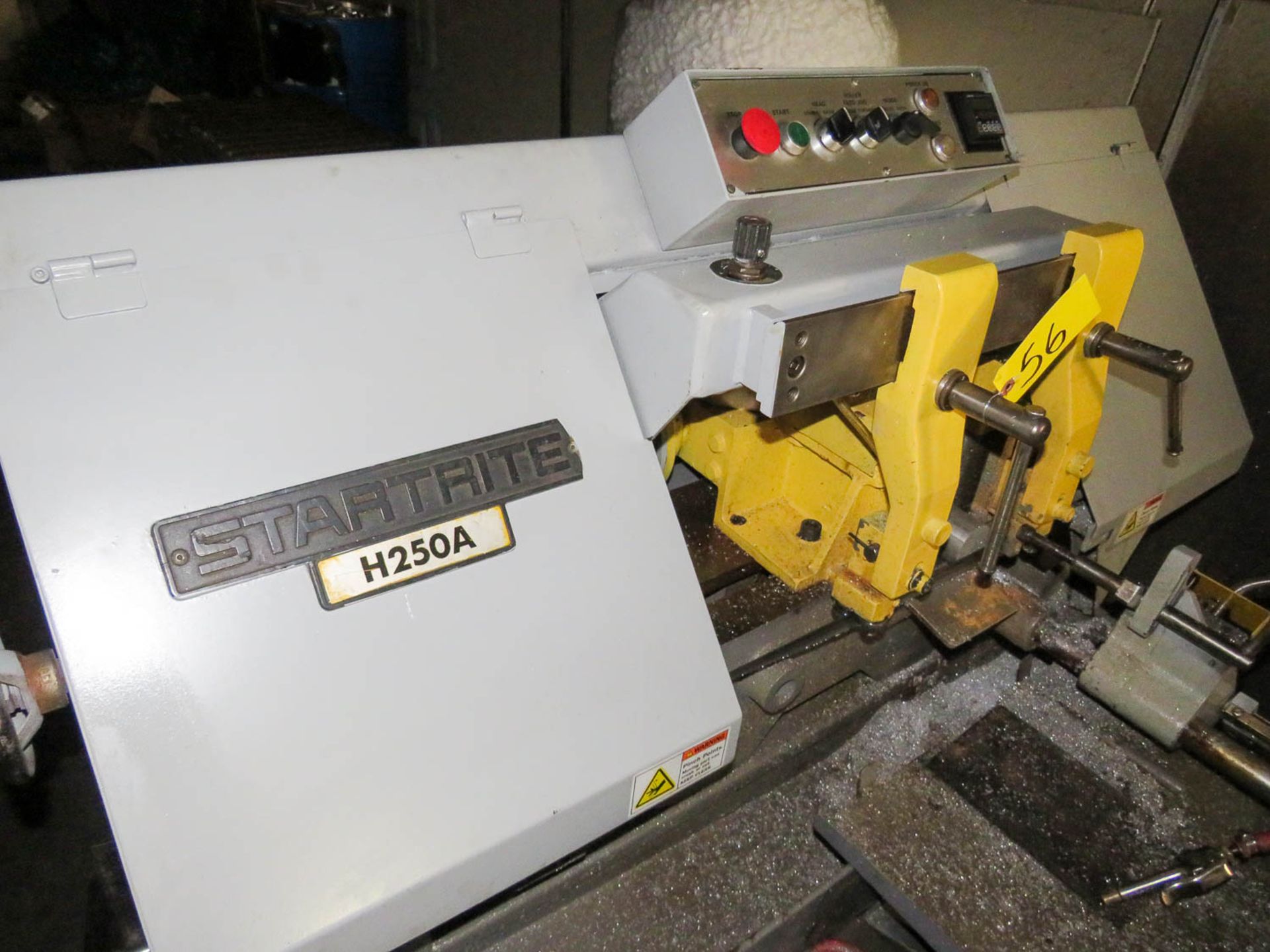 10" X 10" STARTRITE MDL. H250A AUTOMATIC FEED HORIZONTAL BANDSAW, 1" BLADE, AUTONICS PRESET CONTROL, - Image 3 of 4