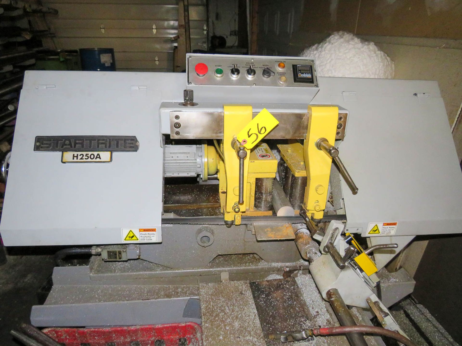 10" X 10" STARTRITE MDL. H250A AUTOMATIC FEED HORIZONTAL BANDSAW, 1" BLADE, AUTONICS PRESET CONTROL, - Image 2 of 4