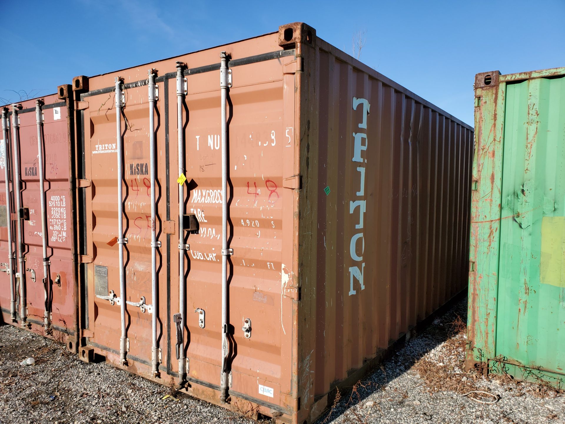 20' SHIPPING CONTAINER (TRITON) [LOCATED @ 6 CANAL ROAD, PELHAM, NY (BRONX)]