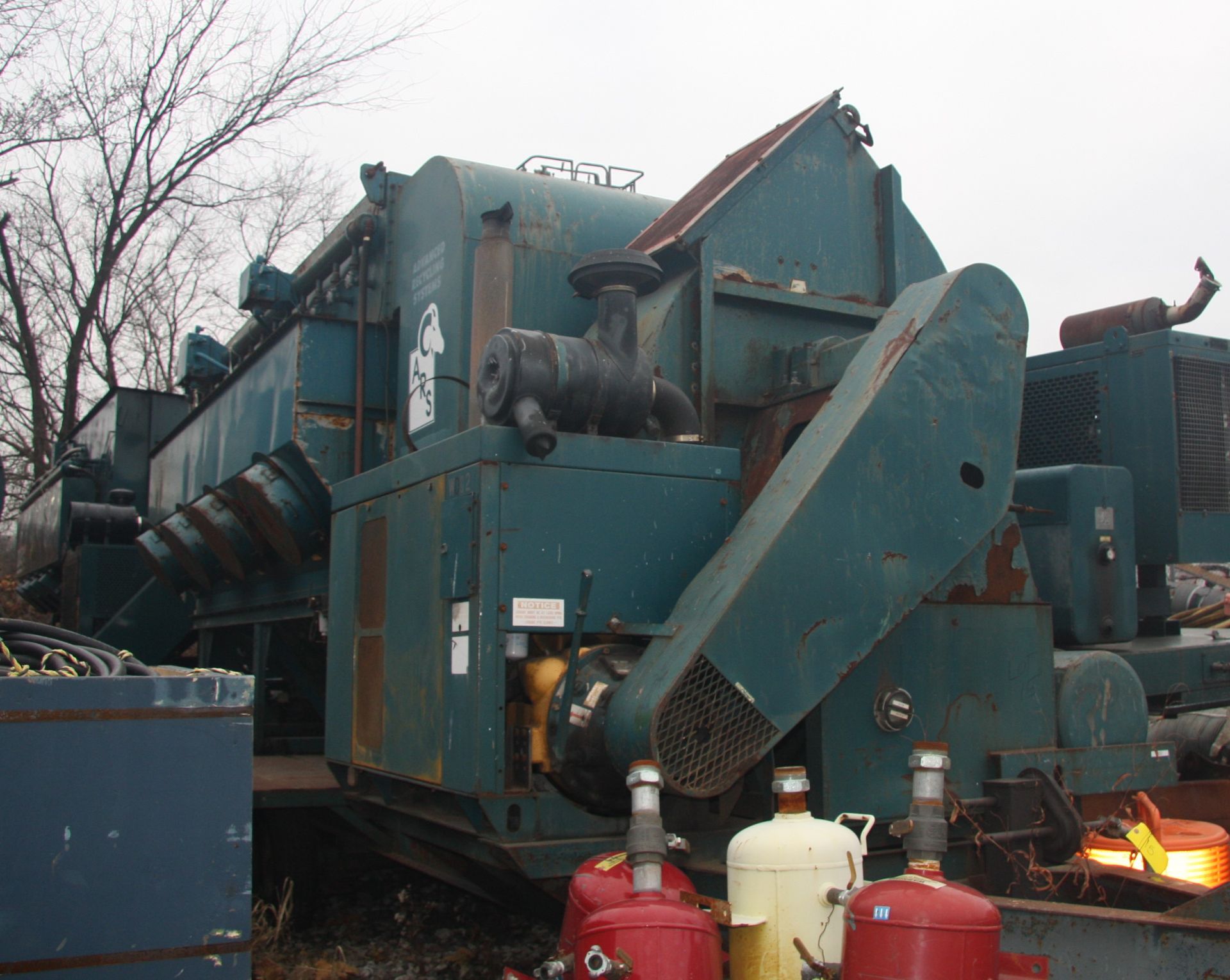 2001 ADVANCED RECYCLING SYSTEMS MDL. DC-40 DUST COLLECTION SYSTEM, ON TRAILER DECK, S/N: - Image 3 of 19