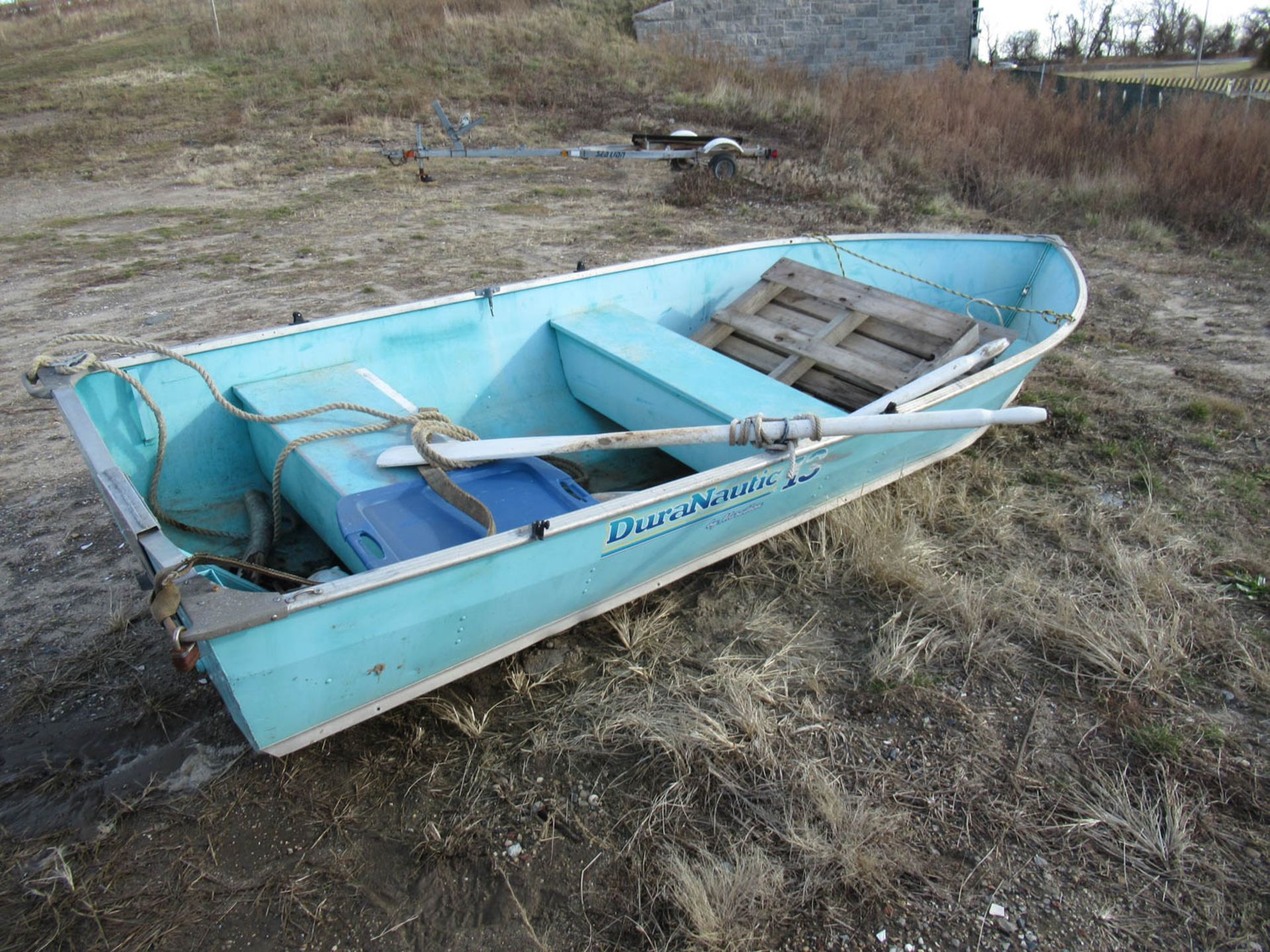 MARATHON "DURANAUTIC 13" BOAT (NO MOTOR), [2] OARS, 4-PERSON, 660#, WITH SEA LION MDL. S-14-800E - Image 4 of 7