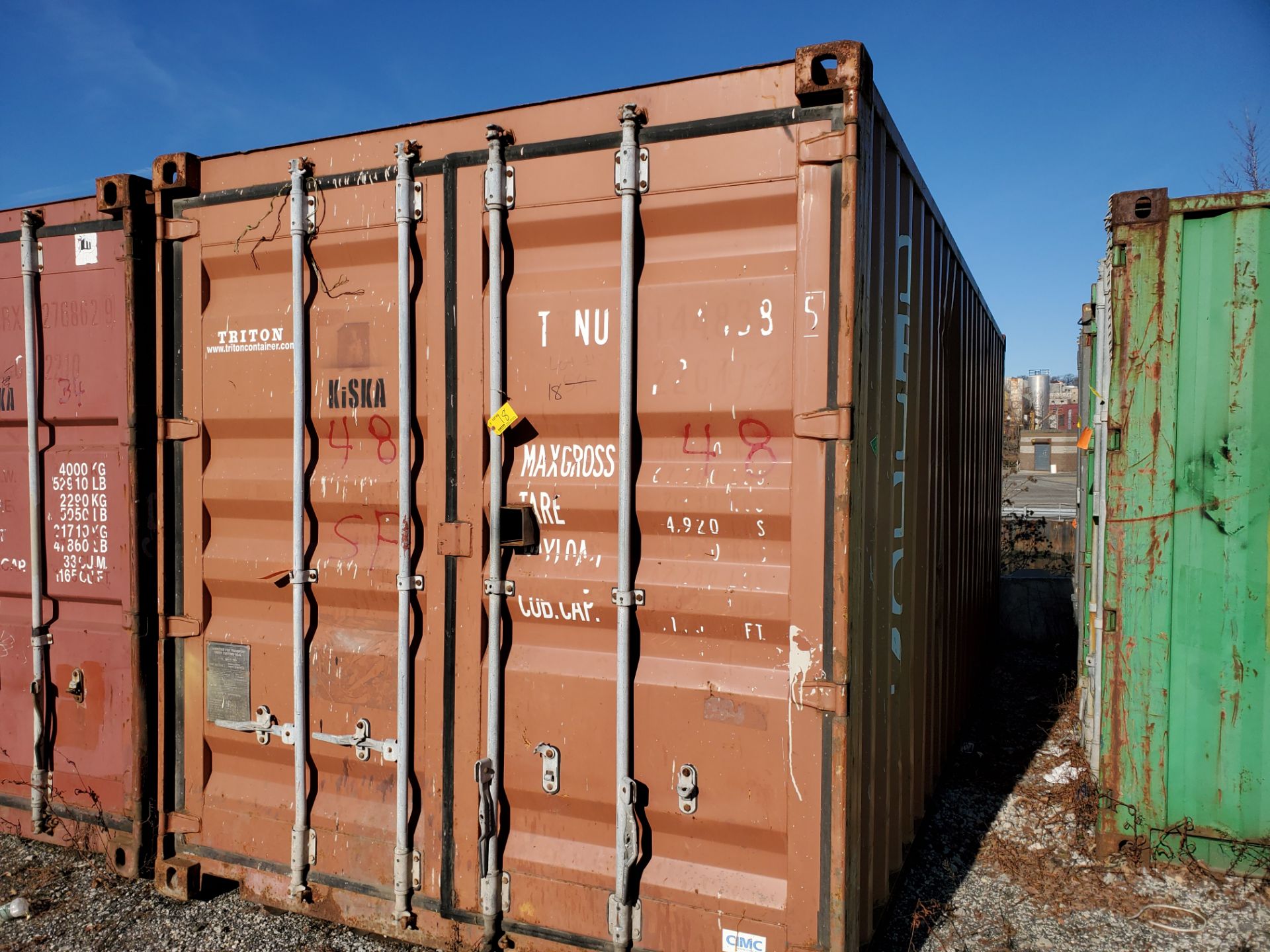 20' SHIPPING CONTAINER (TRITON) [LOCATED @ 6 CANAL ROAD, PELHAM, NY (BRONX)] - Image 2 of 4