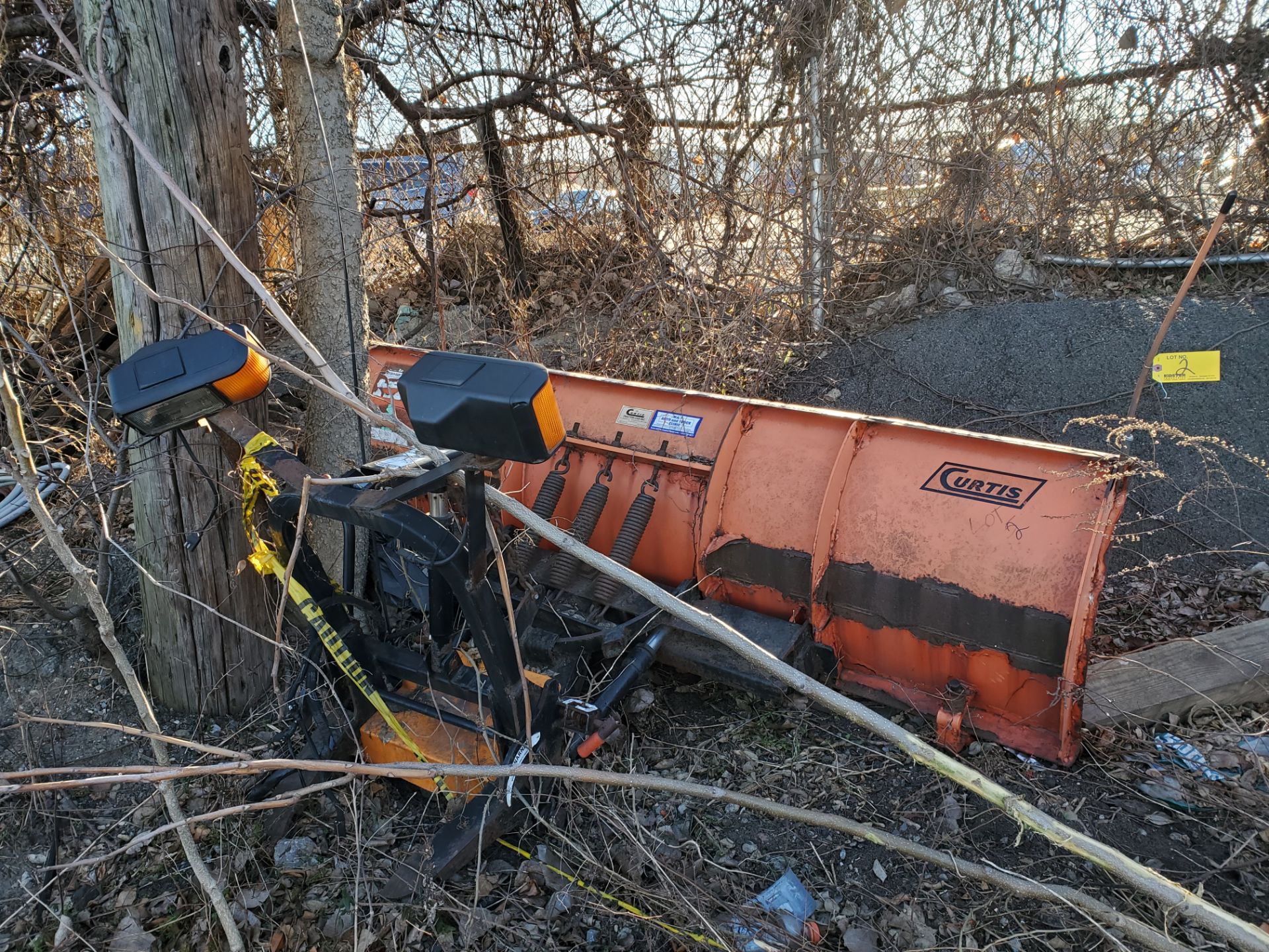 8' CURTIS SNOW PLOW ATTACHMENT [LOCATED @ KEM YARD - PELHAM MANOR, BRONX, NY] - Image 3 of 4