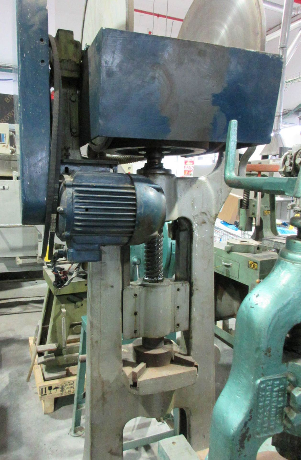 MECHANICAL SCREWPRESS; BELT DRIVE; 1 HORSEPOWER MOTOR; 50 TONS [A#69][LOCATED IN Kiryat Malachi] - Image 2 of 2