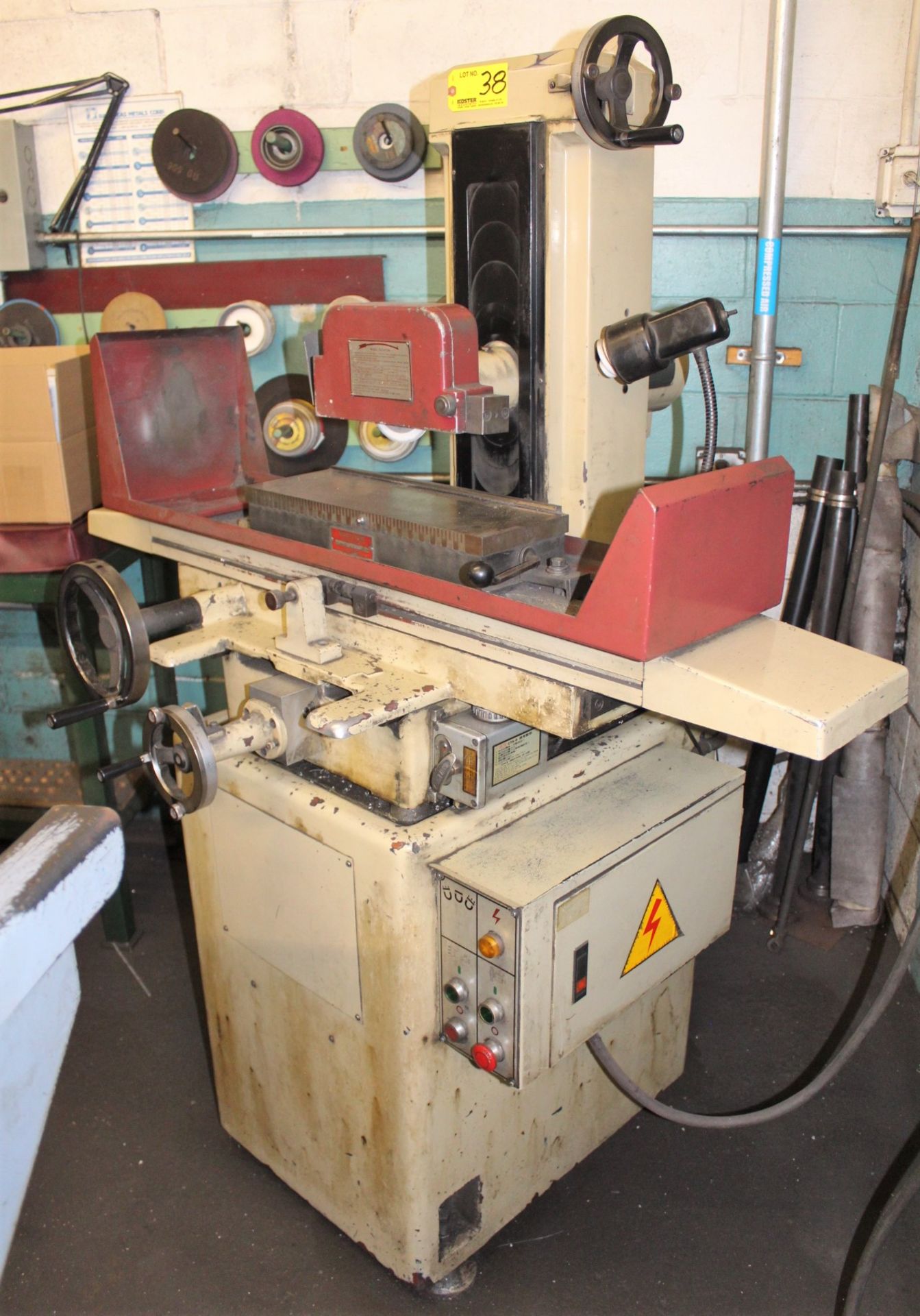 KENT MDL. KGS-618B 6" X 18" HAND FEED SURFACE GRINDER, S/N: 8842B041, PERMANENT MAGNETIC CHUCK