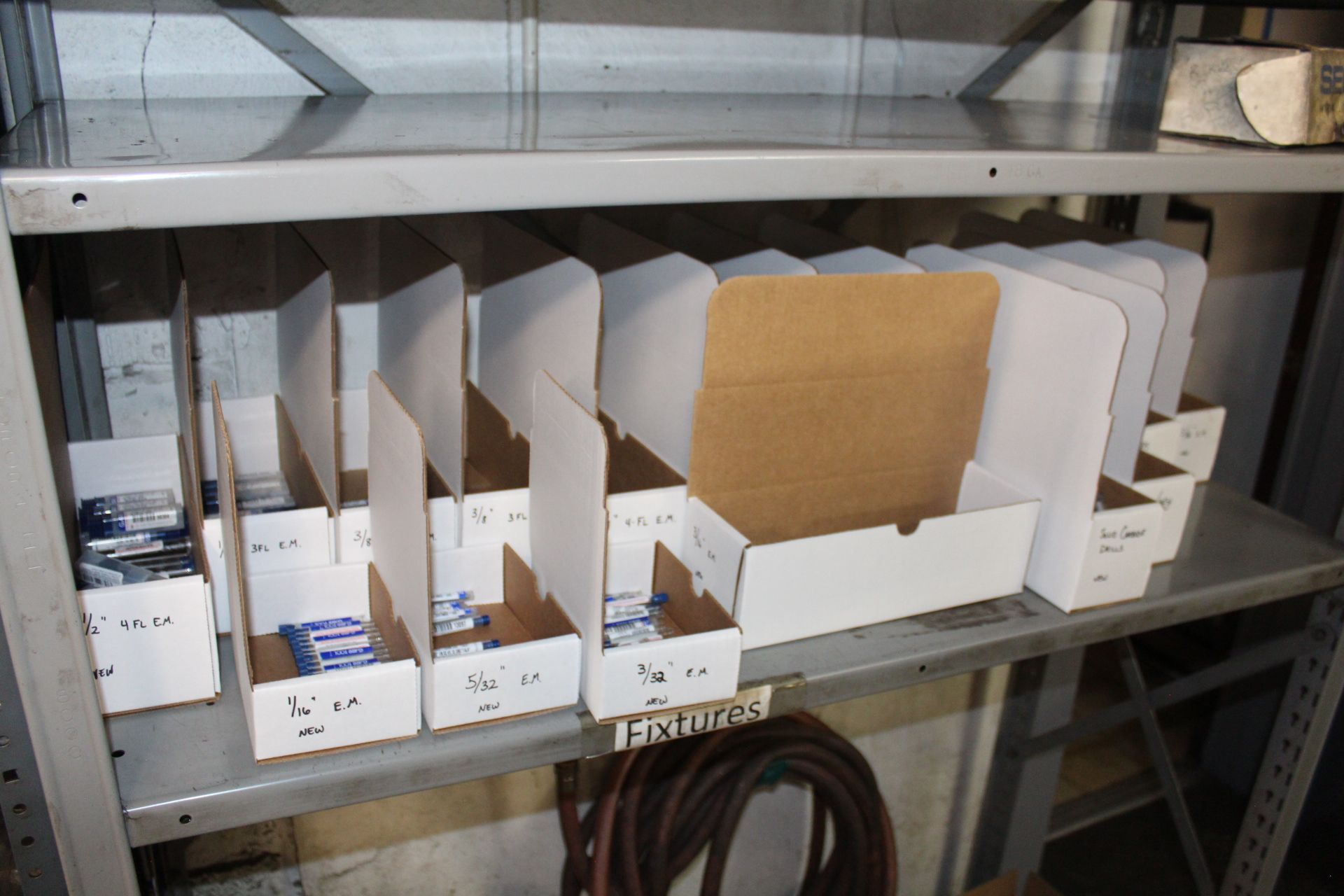 LOT OF (4) SHELVING UNITS W/ CARBIDE & HIGH SPEED CUTTERS, INSERTS, HOLDERS, ETC. - Image 3 of 6