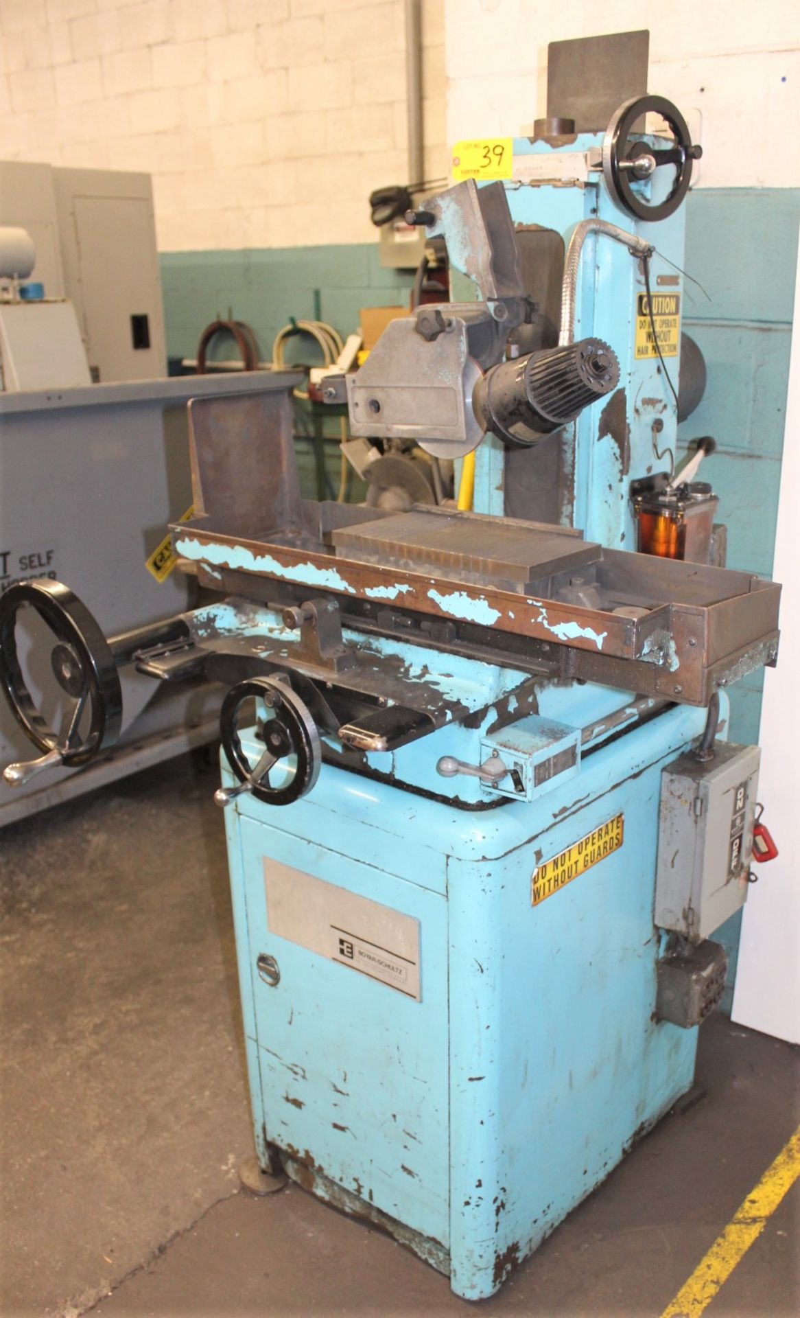 BOYAR SCHULTZ MDL. CHALLENGER H612 6" X 12" HAND FEED SURFACE GRINDER, S/N: 28105, PERMANENT