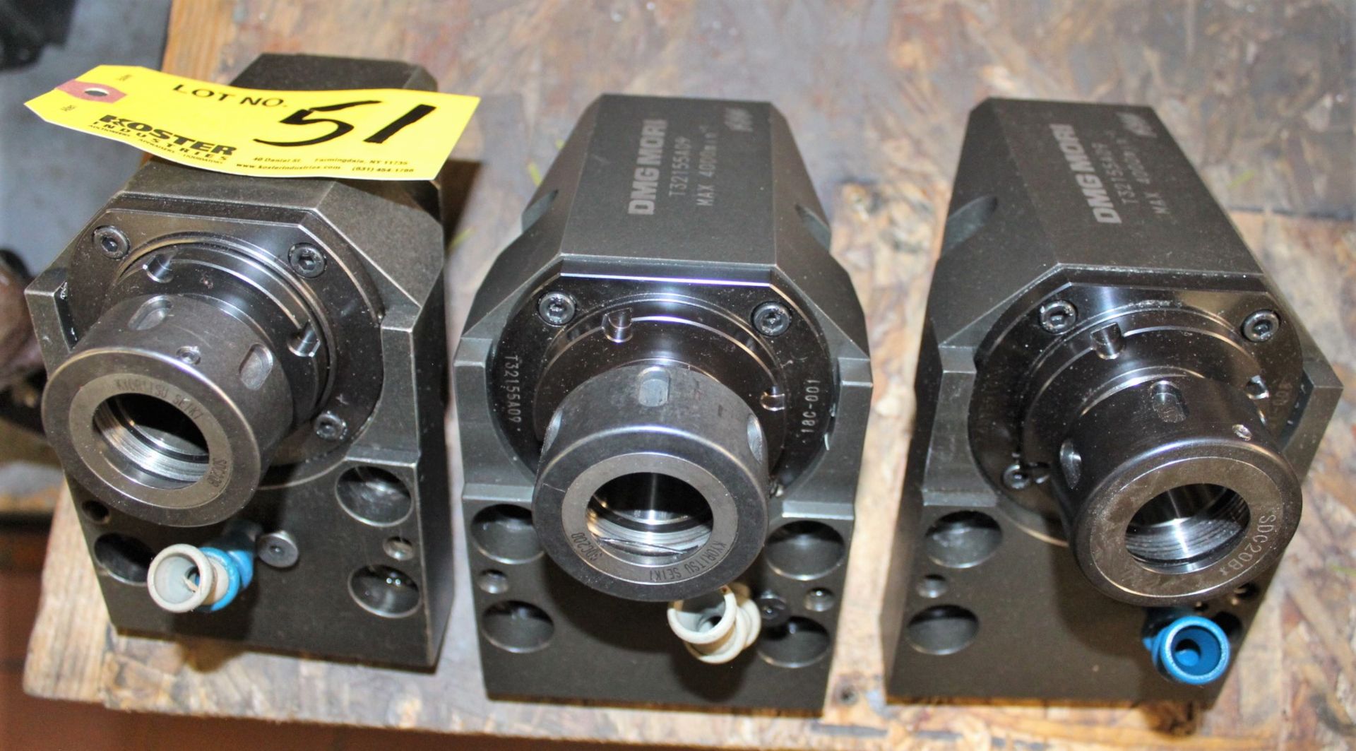 LOT OF (3) LIVE SPINDLE TOOLHOLDERS FOR MORI SEIKI SL203 SMC