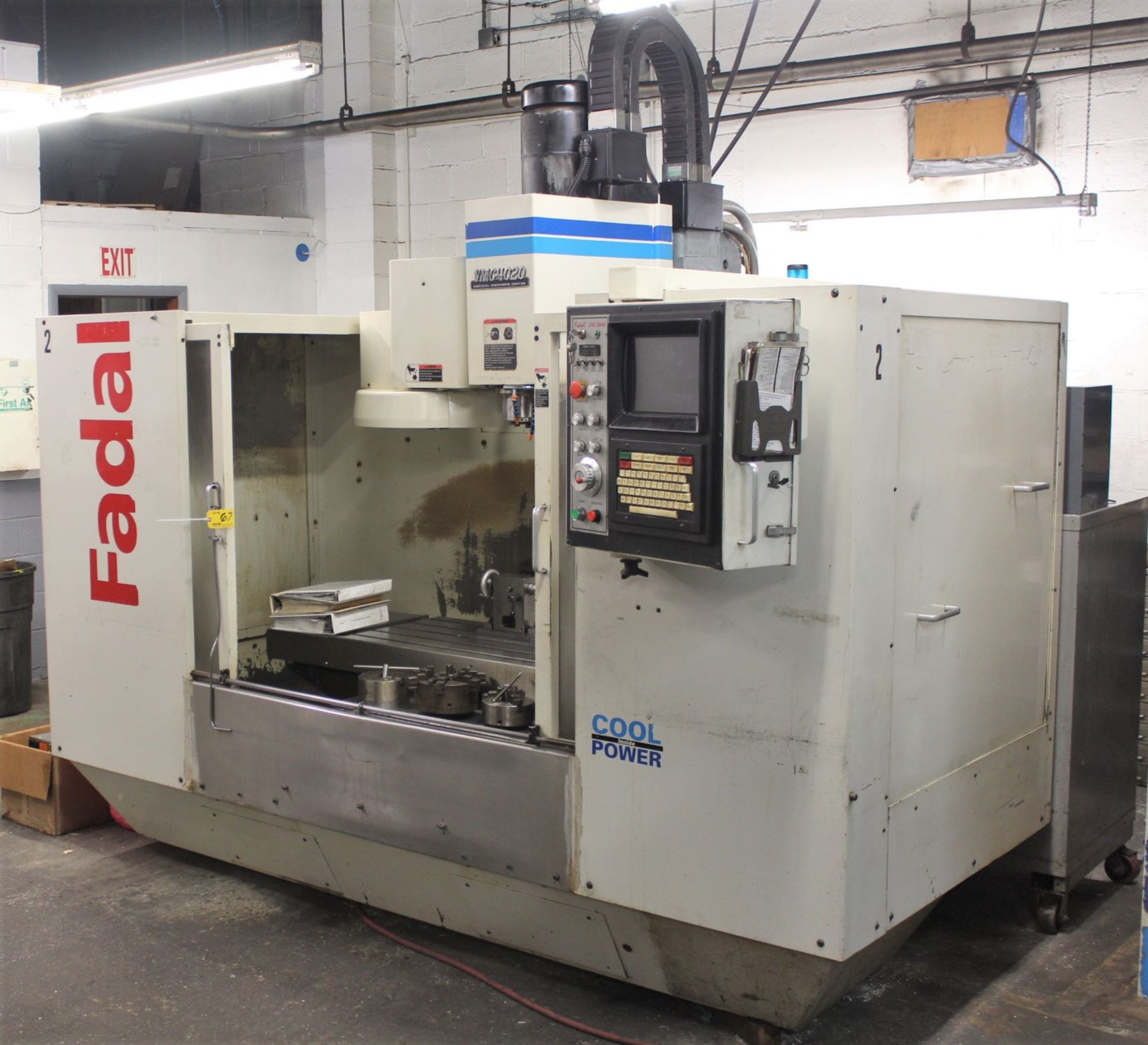 FADAL MDL. VMC-4020 CNC VERTICAL MACHINING CENTER, S/N: 9605568, (1996), TABLE SIZE 40" X 20", - Image 2 of 5