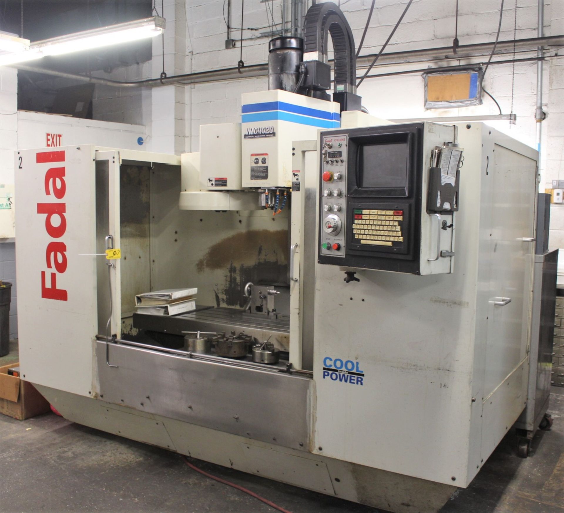 FADAL MDL. VMC-4020 CNC VERTICAL MACHINING CENTER, S/N: 9605568, (1996), TABLE SIZE 40" X 20",