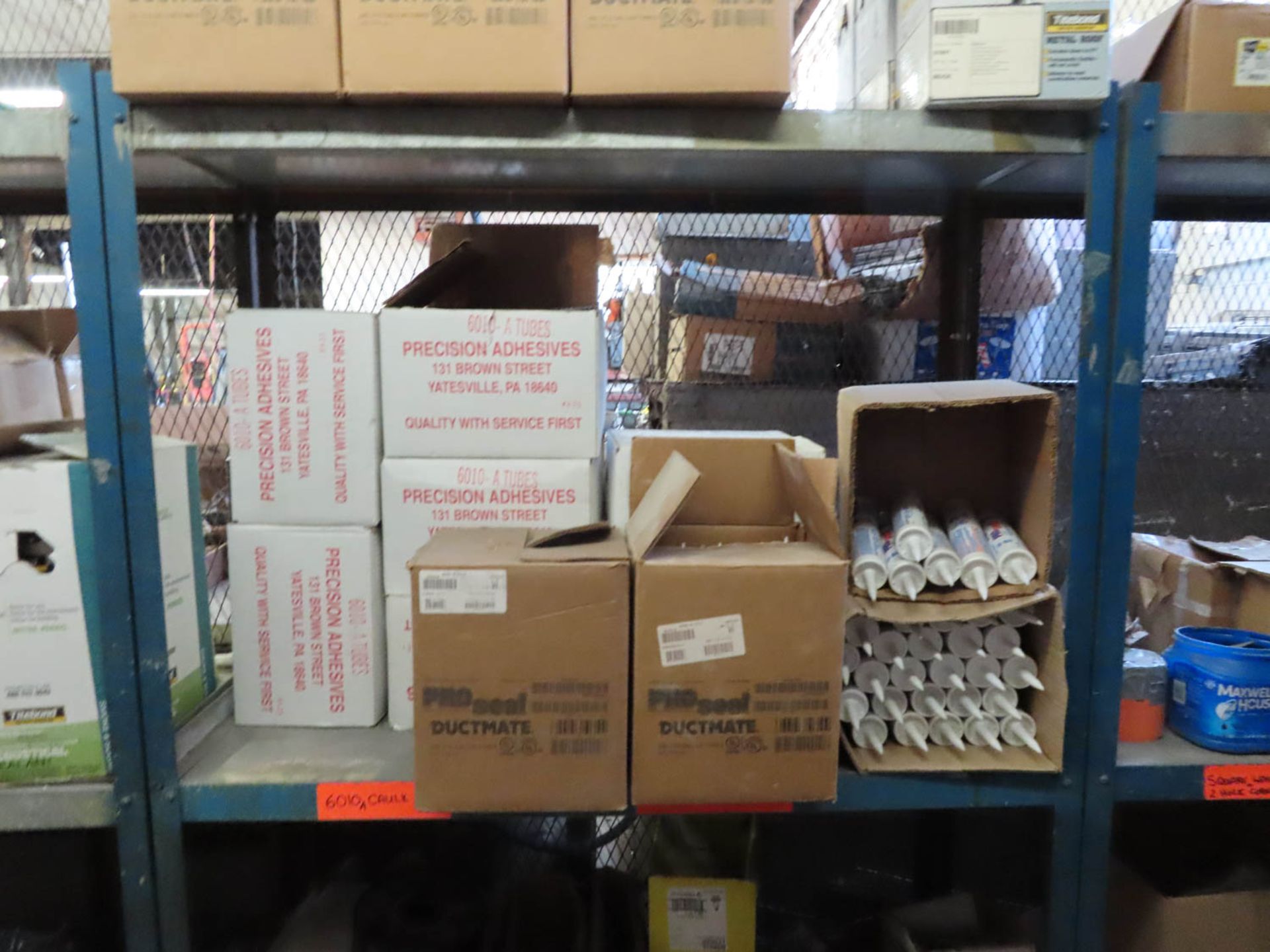 CONTENTS OF STOCK AREA: SCREWS, NUTS, BOLTS, SHELVES, CLAMPS, SEALANTS, ETC. (NO CAGE) - Image 4 of 5