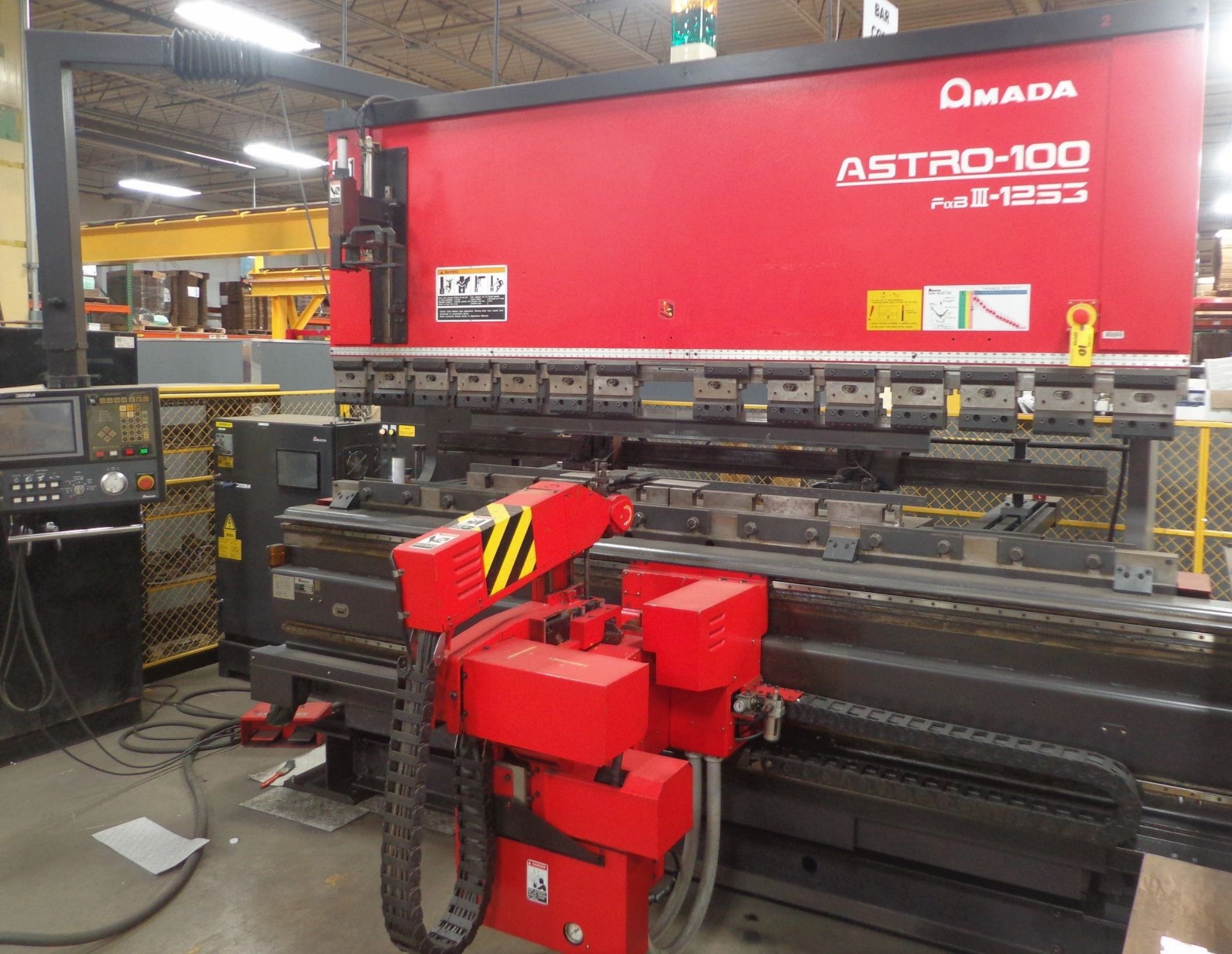 AMADA MODEL ASTRO100MH 118.1" PRESS BRAKE, S/N: 10302079 (1999). THERE IS A SECOND TAG WITH THE