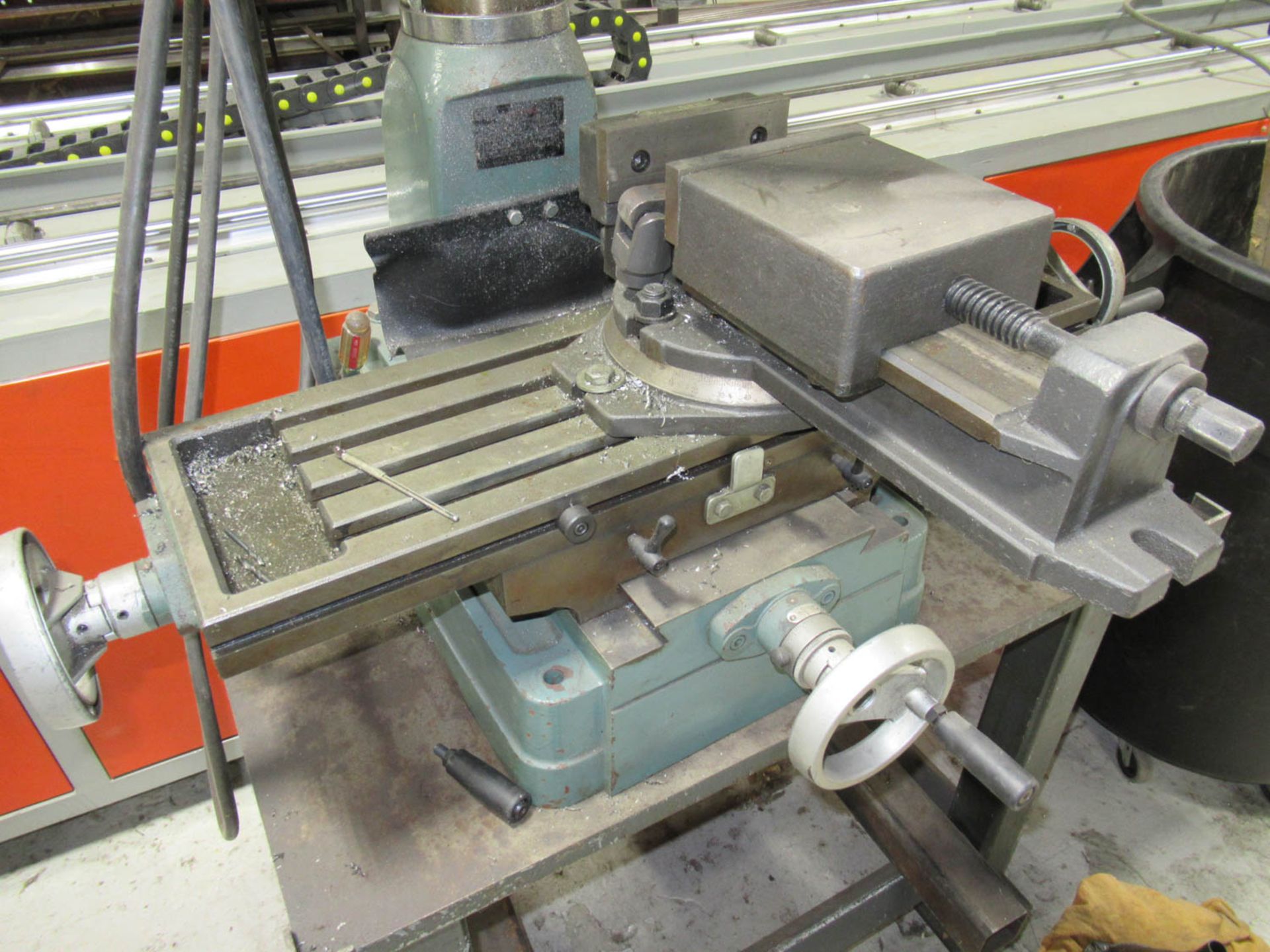 RONG-FU MDL. RF-30B-1 BENCH TYPE MILL DRILL, 8" X 28-1/2" TABLE, 5" QUILL TRAVEL, 2HP, 1/60, 6" - Image 2 of 5