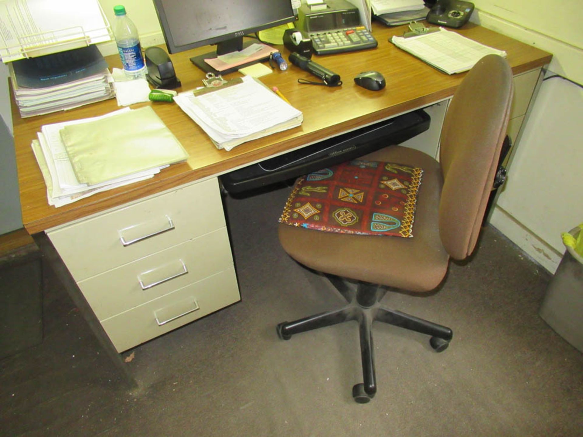 OFFICE CONSISTING OF STEELMASTER LATERAL FILE CABINET, (2) METAL DESKS, LATERAL FILE CABINETS, (3) - Image 4 of 5