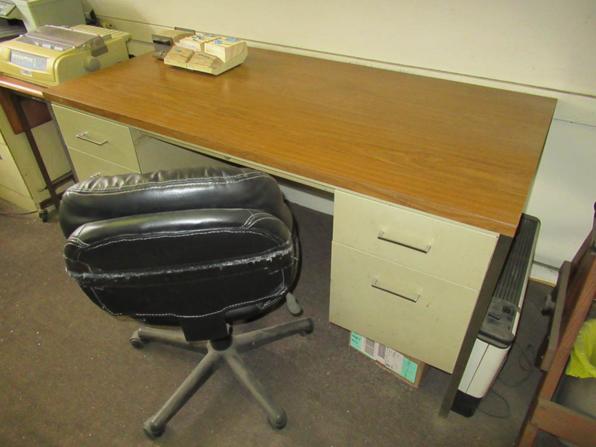 OFFICE CONSISTING OF STEELMASTER LATERAL FILE CABINET, (2) METAL DESKS, LATERAL FILE CABINETS, (3) - Image 2 of 5