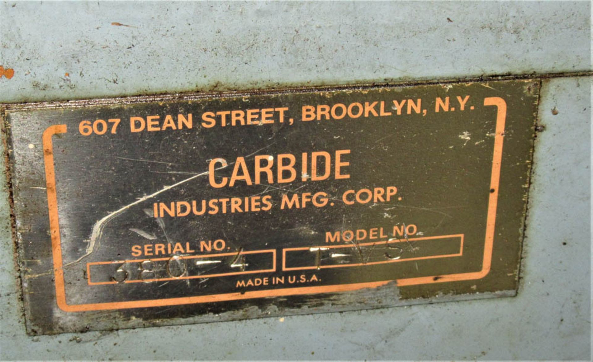 CARBIDE INDUSTRIES MDL. TV-S WIRE NIBBLER, S/N: 380-4 - Image 4 of 4