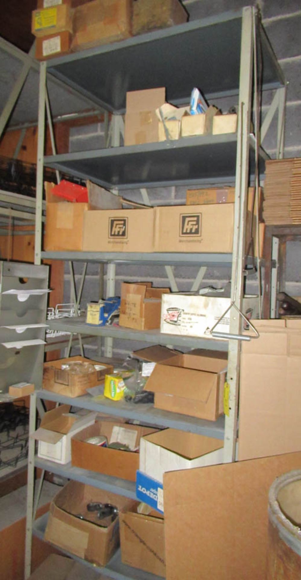 METAL SHELVING, ADJUSTABLE, 36" X 24" X 96" HIGH (APPROXIMATELY 6 SECTIONS) - NO CONTENTS