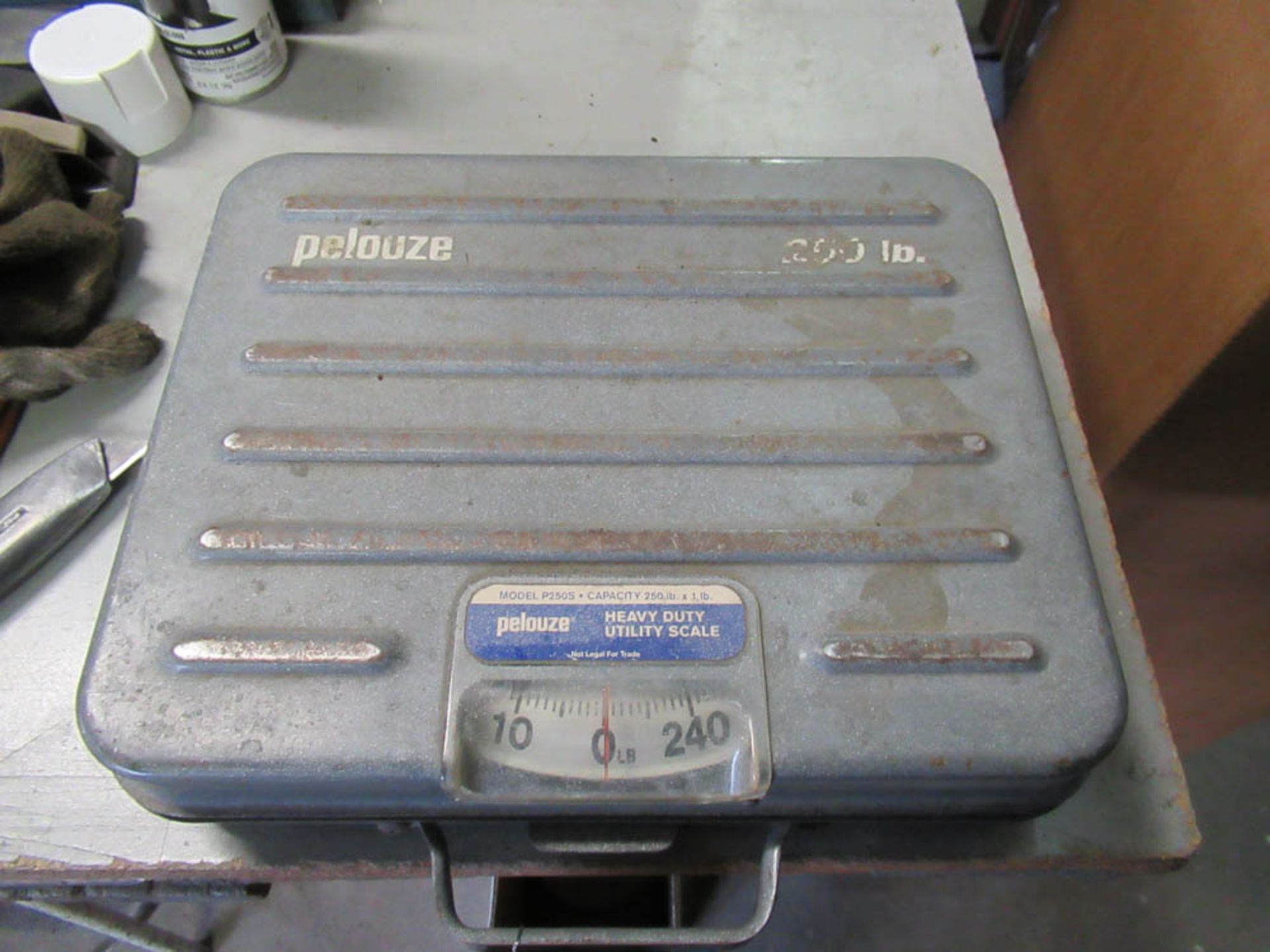 PELOUZE MDL. P250S 250# SCALE, WITH TABLE