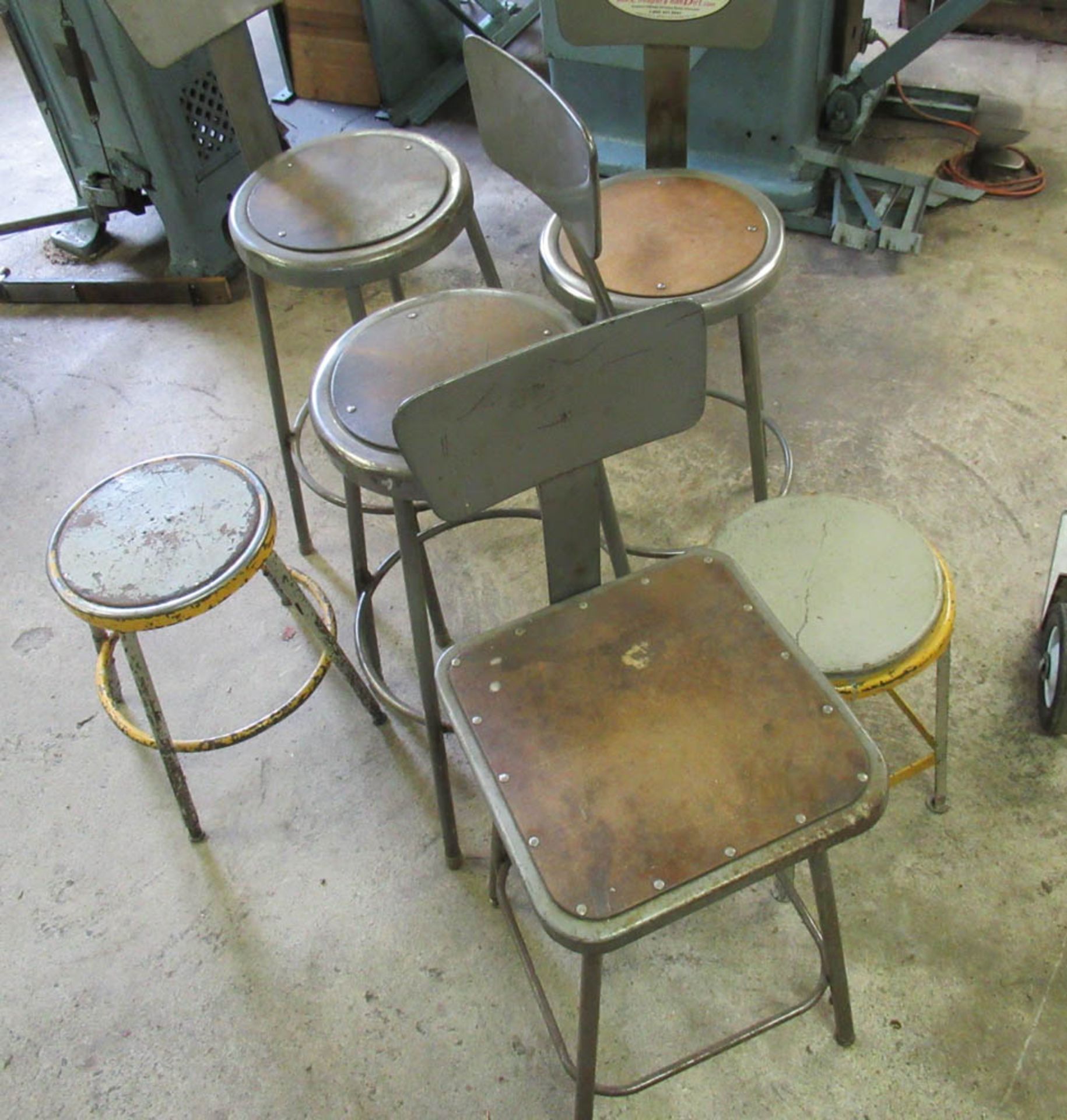 ASSORTED METAL STOOLS