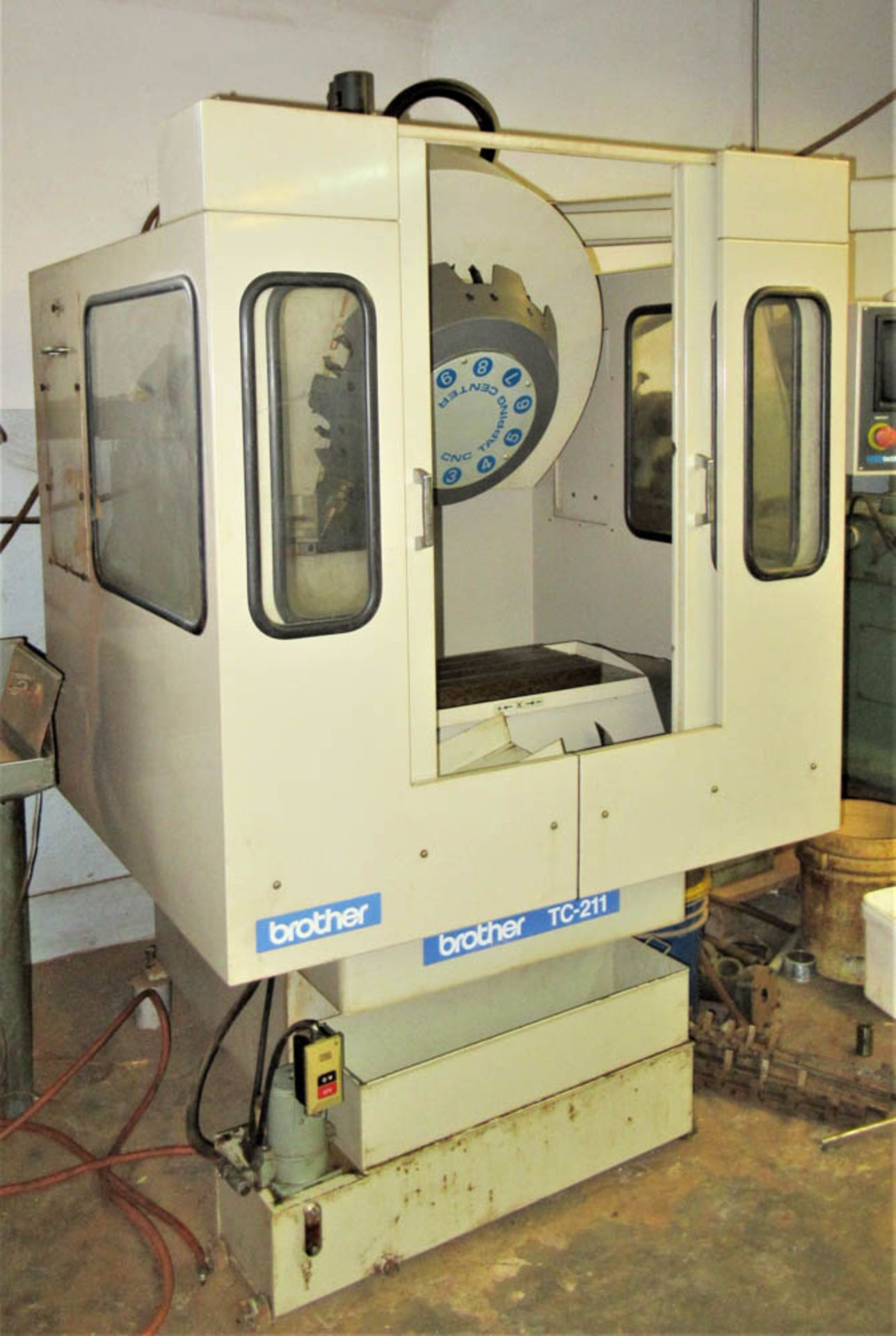 BROTHER MDL. TC-211 CNC DRILLING AND TAPPING MACHINE, 10-POSITION TURRET, S/N: 111765 [LOCATED IN