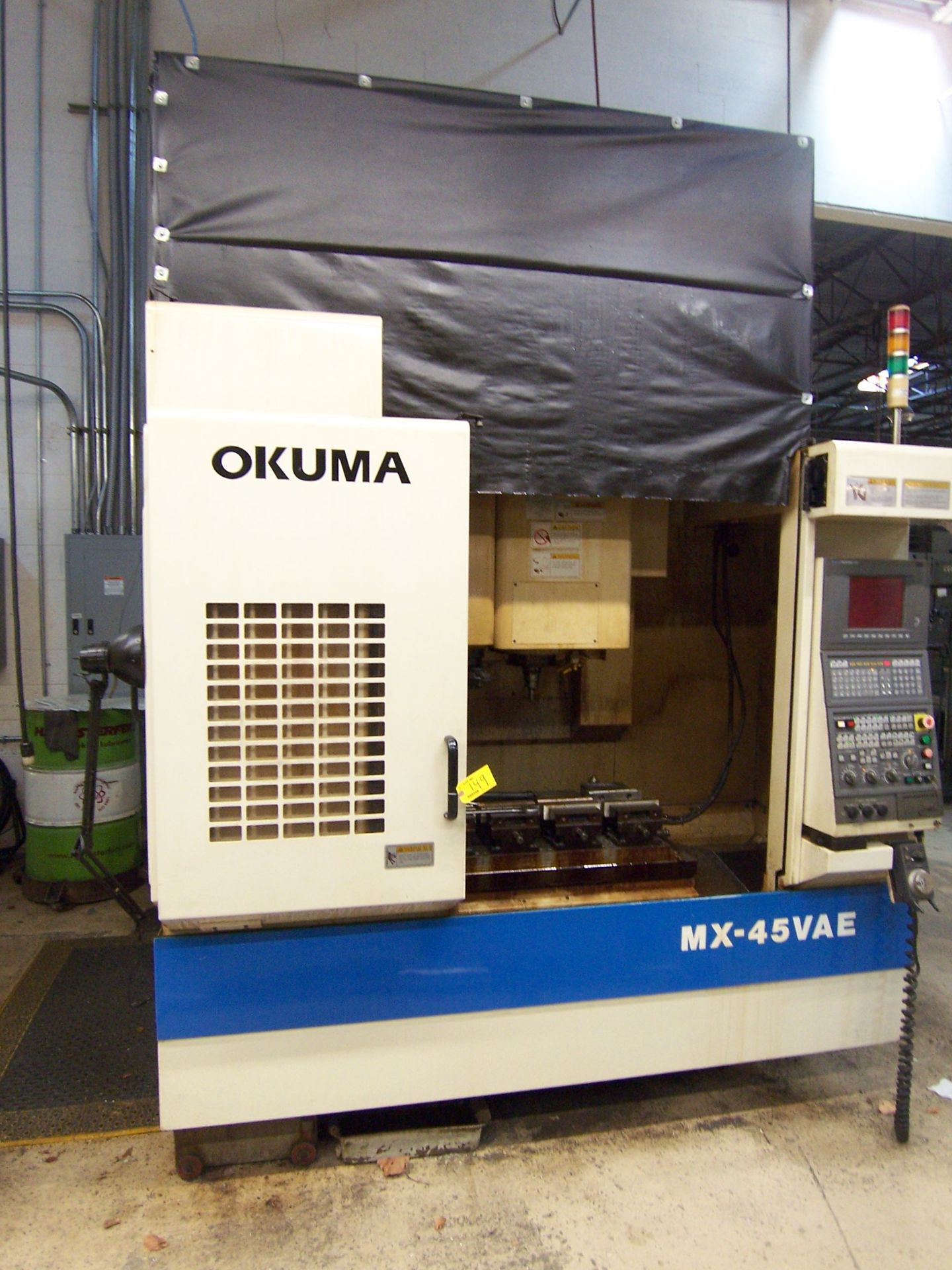 OKUMA MDL. MX-45VAE VERTICAL MACHINING CENTER WITH 18.11" X 39-1/2" TABLE, TRAVELS: X-30, Y-18. - Image 3 of 9