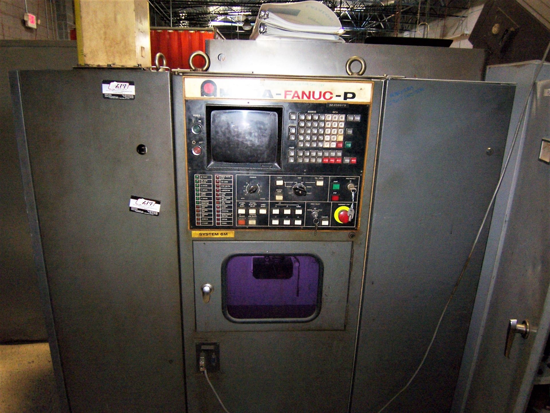 30 TON AMADA MDL. 345NCT CNC TURRET PUNCH, 44-STATION TURRET, [2] AUTO INDEXING STATIONS, FANUC - Image 3 of 6