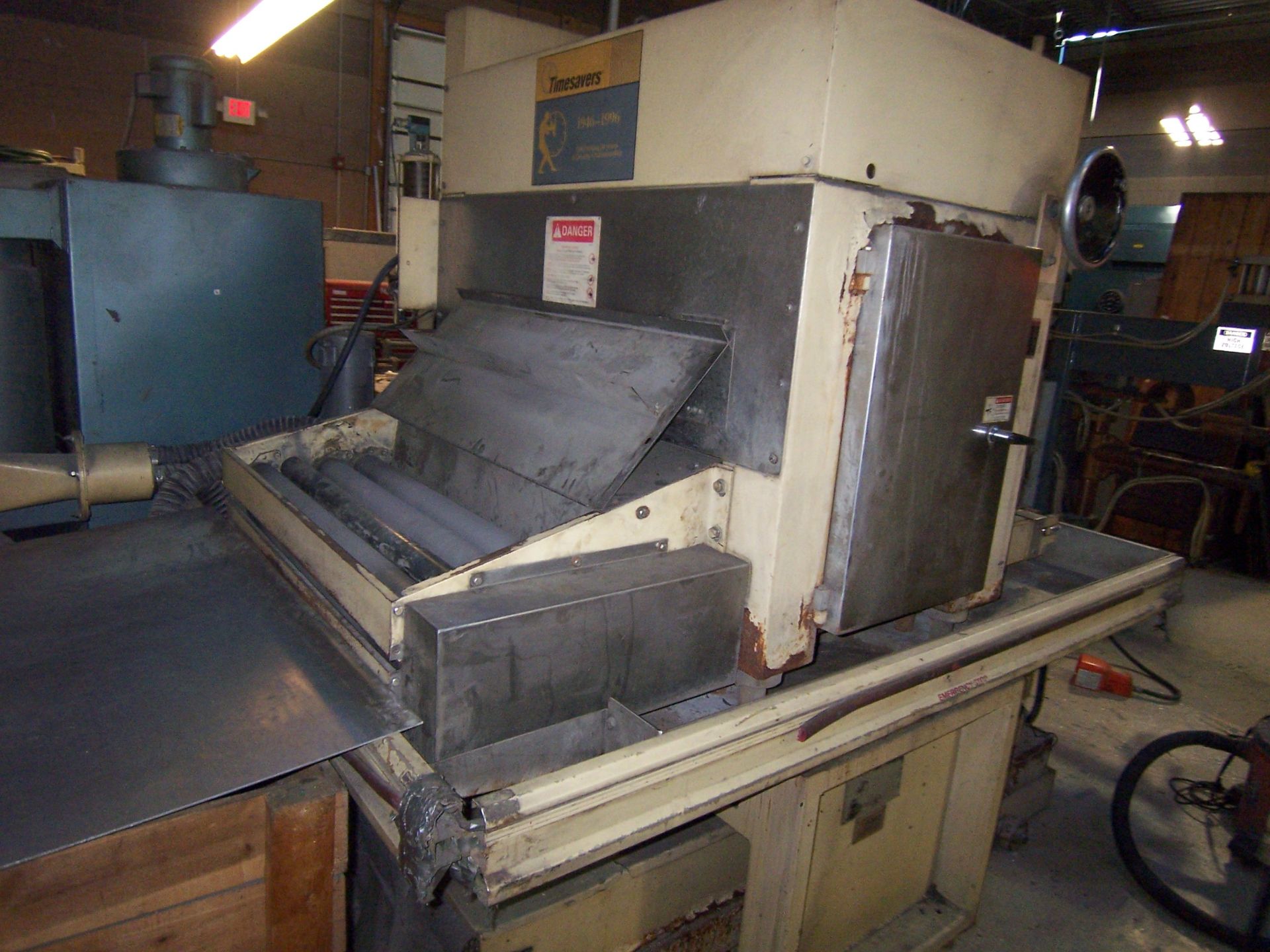 36" TIMESAVER MDL. 137-1 HDMW BELT SANDER/GRINDER, WET-TYPE, AIR KNIFE, VARI-SPEED BELT DRIVE, S/ - Image 3 of 4