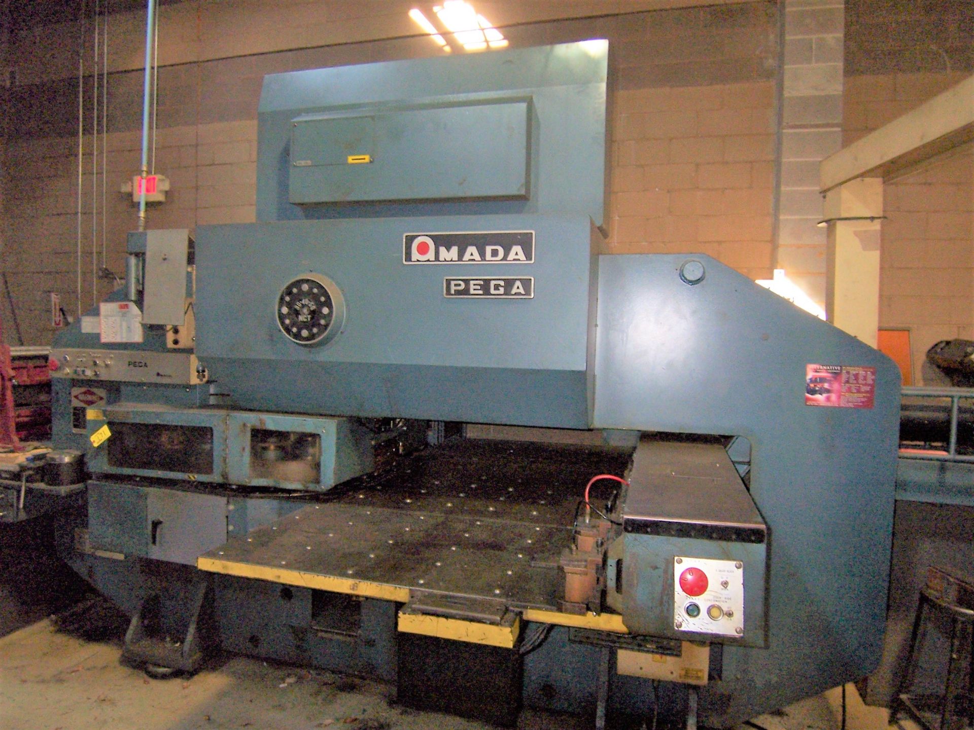 30 TON AMADA MDL. 345NCT CNC TURRET PUNCH, 44-STATION TURRET, [2] AUTO INDEXING STATIONS, FANUC