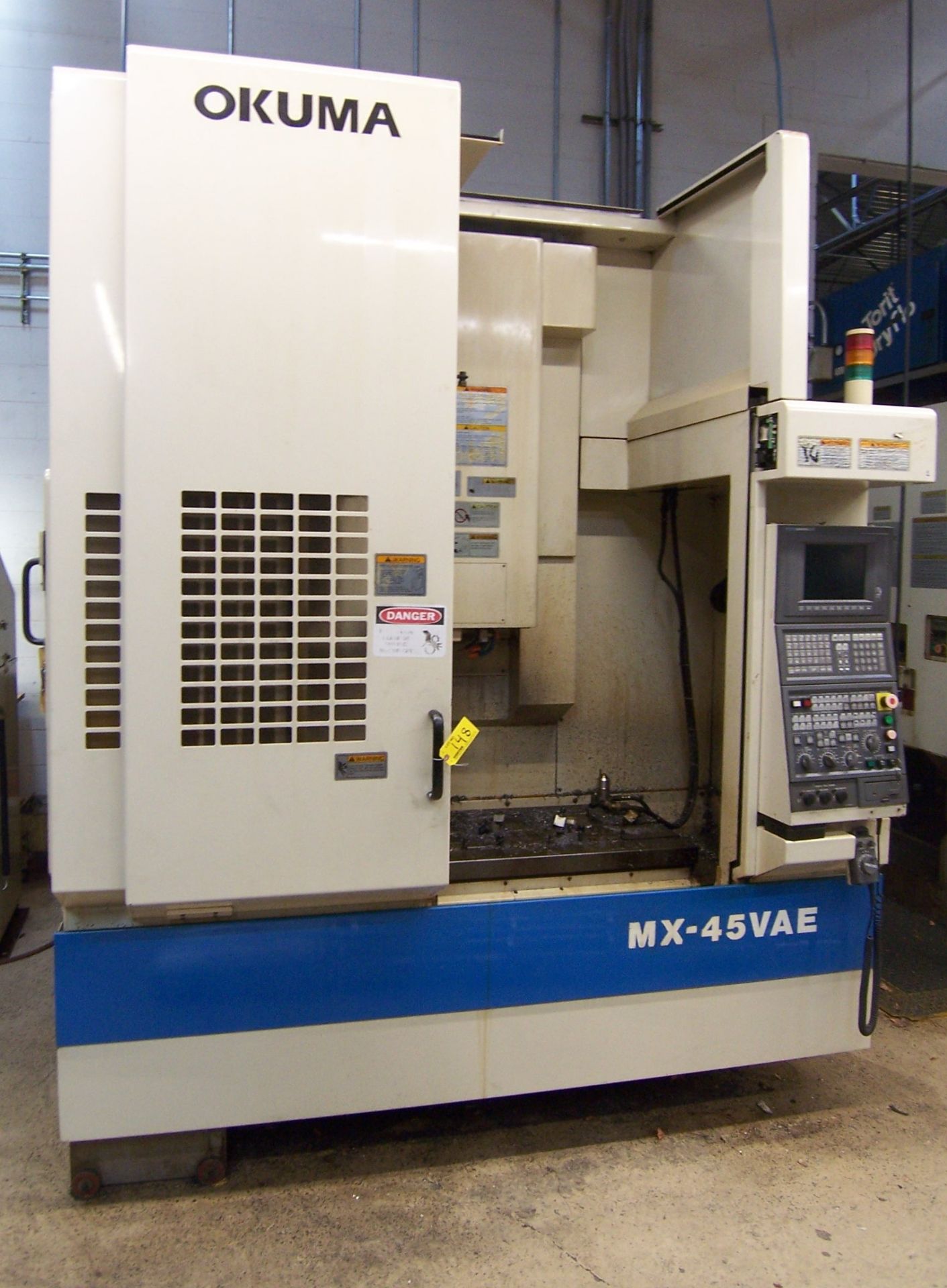 OKUMA MDL. MX-45VAE VERTICAL MACHINING CENTER WITH 18.11" X 39-1/2" TABLE, TRAVELS: X-30, Y-18.11" - Image 2 of 8