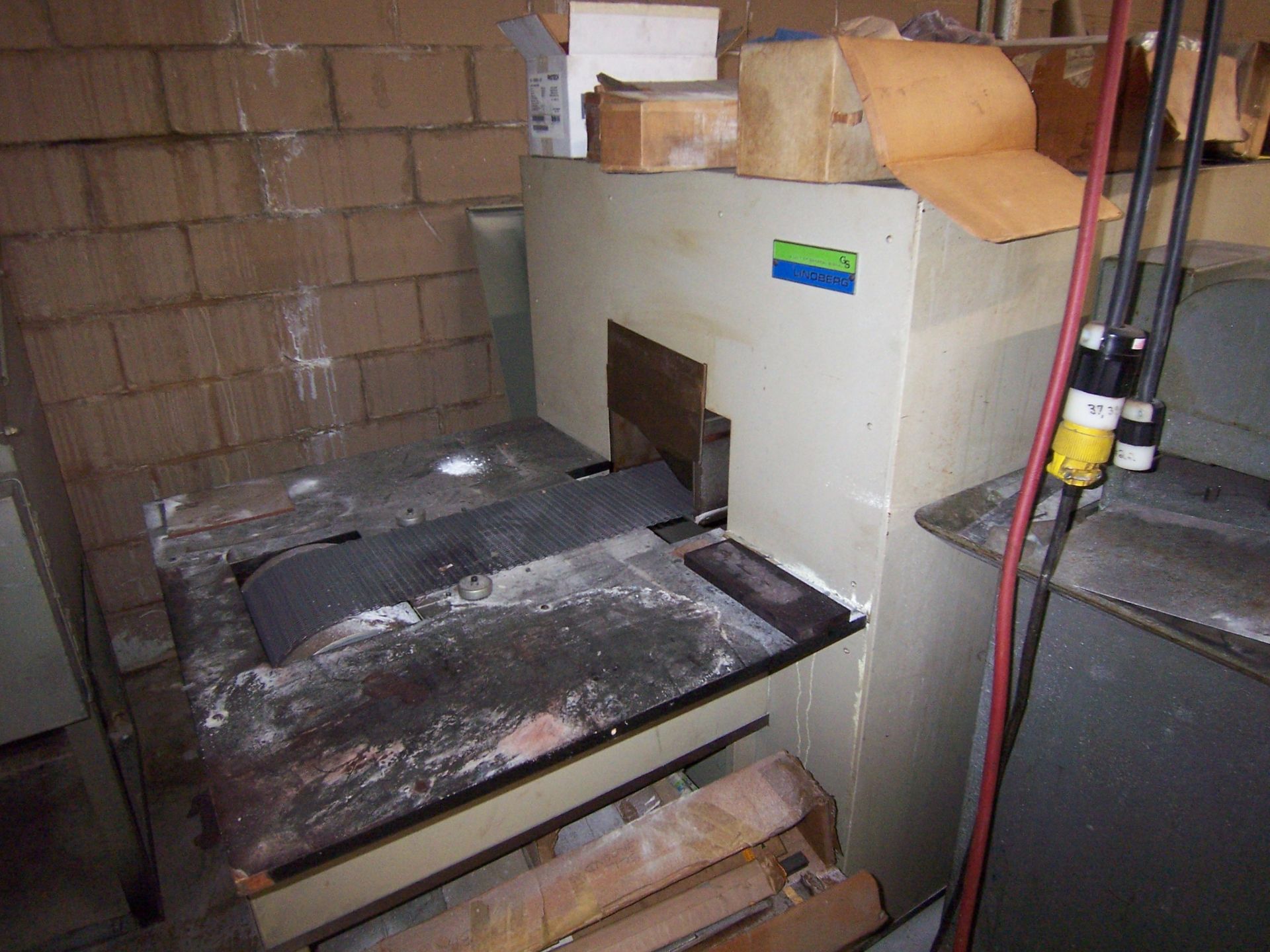 9" LINDBERG TYPE 852-A9-BG-C4-D-E3 BELT FURNACE, 49KW, 4-ZONE, VARI-SPEED BELT CONTROL, 1100 DEGREES - Image 4 of 4