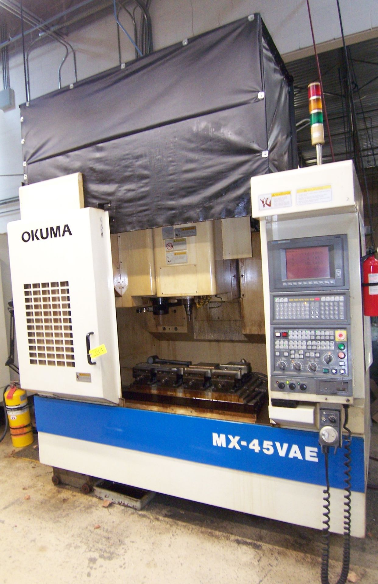 OKUMA MDL. MX-45VAE VERTICAL MACHINING CENTER WITH 18.11" X 39-1/2" TABLE, TRAVELS: X-30, Y-18. - Image 2 of 9