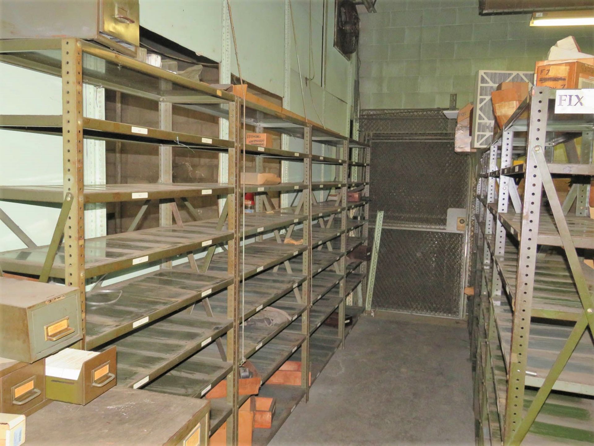 LOT OF ASSORTED 2-DOOR STEEL CABINETS, SHELVING, ASSORTED SHOP BENCHES [LOCATED AT 280 HARTFORD AVE - Image 2 of 8