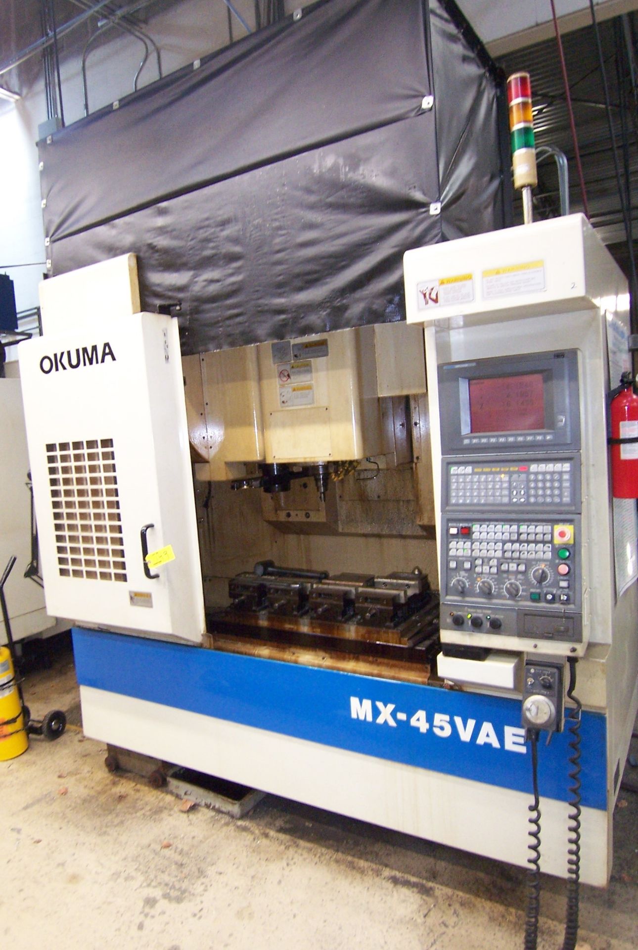 OKUMA MDL. MX-45VAE VERTICAL MACHINING CENTER WITH 18.11" X 39-1/2" TABLE, TRAVELS: X-30, Y-18. - Image 5 of 9