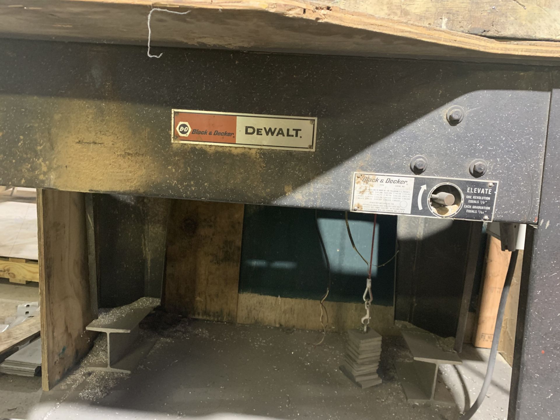 BLACK & DECKER DEWALT RADIAL ARM SAW - Image 2 of 2