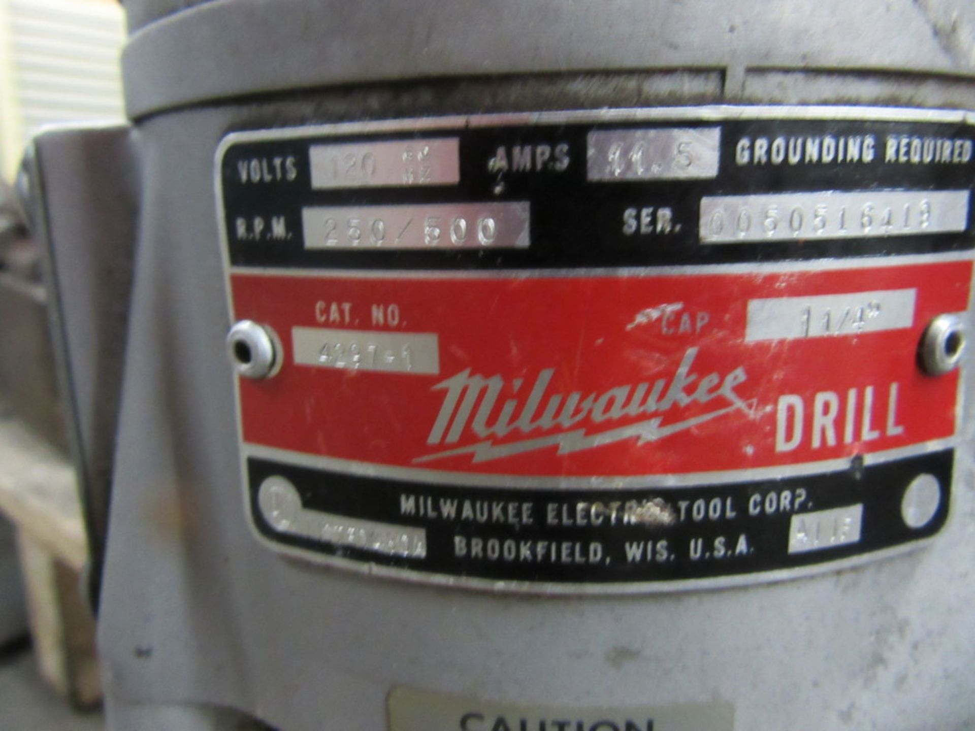 MILWAUKEE MDL. 4297-1/4220 MAGNETIC DRILL PRESS - Image 7 of 7