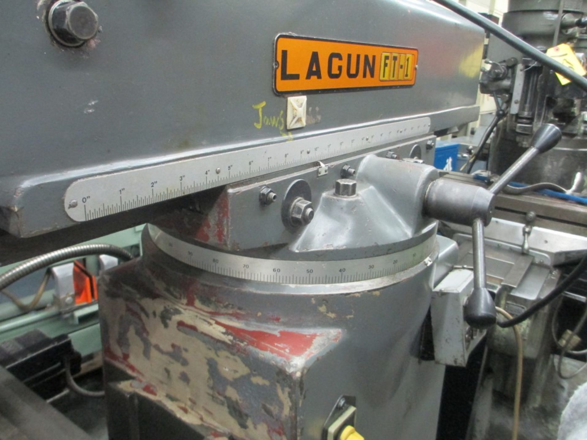 LAGUN MDL. FT1 RAM TYPE VERTICAL TURRET MILLING MACHINE, 220-440V / 3PH / 60HZ, 2HP MOTOR, 10" X 44" - Image 4 of 9