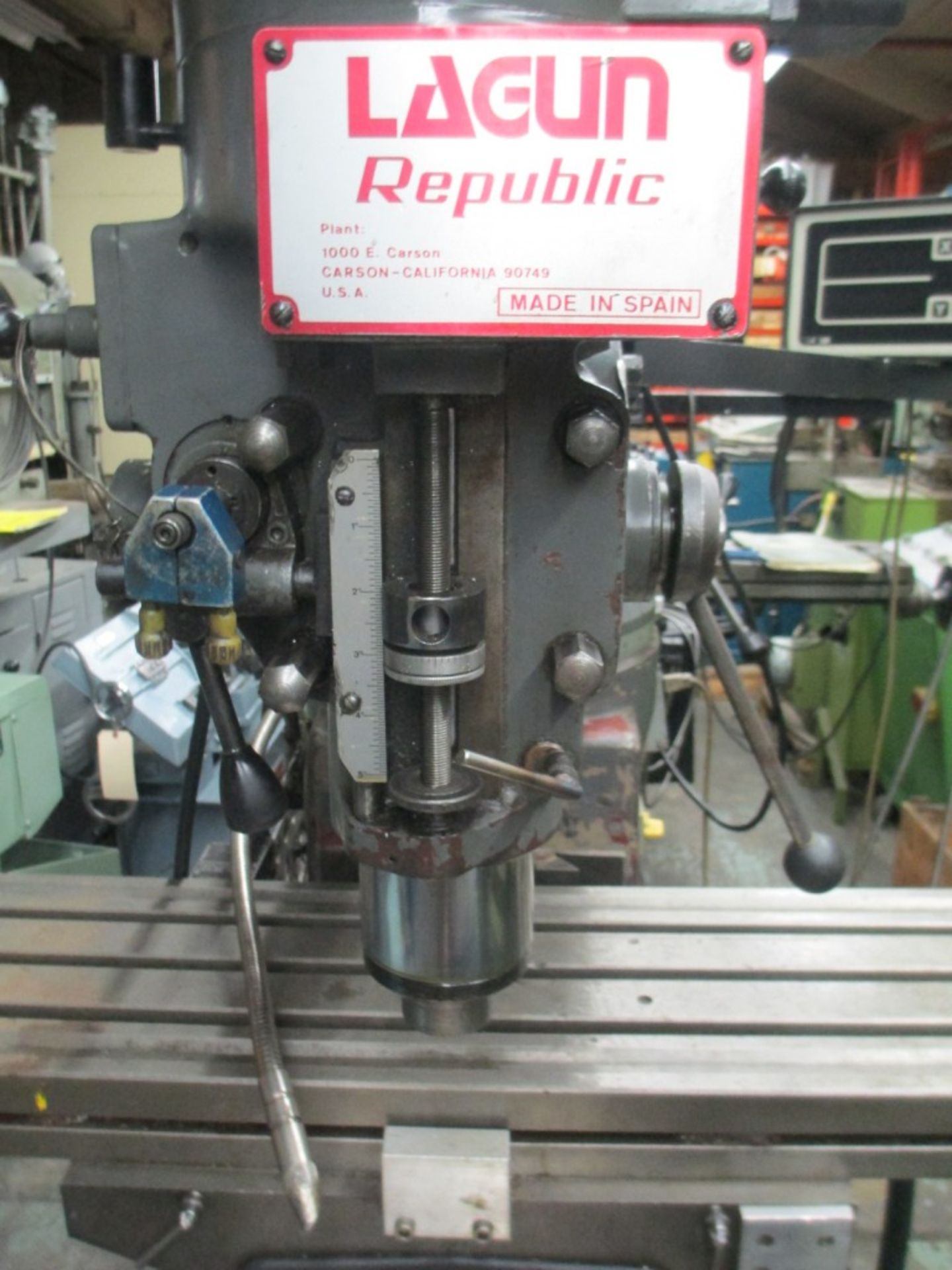 LAGUN MDL. FT1 RAM TYPE VERTICAL TURRET MILLING MACHINE, 220-440V / 3PH / 60HZ, 2HP MOTOR, 10" X 44" - Image 2 of 9