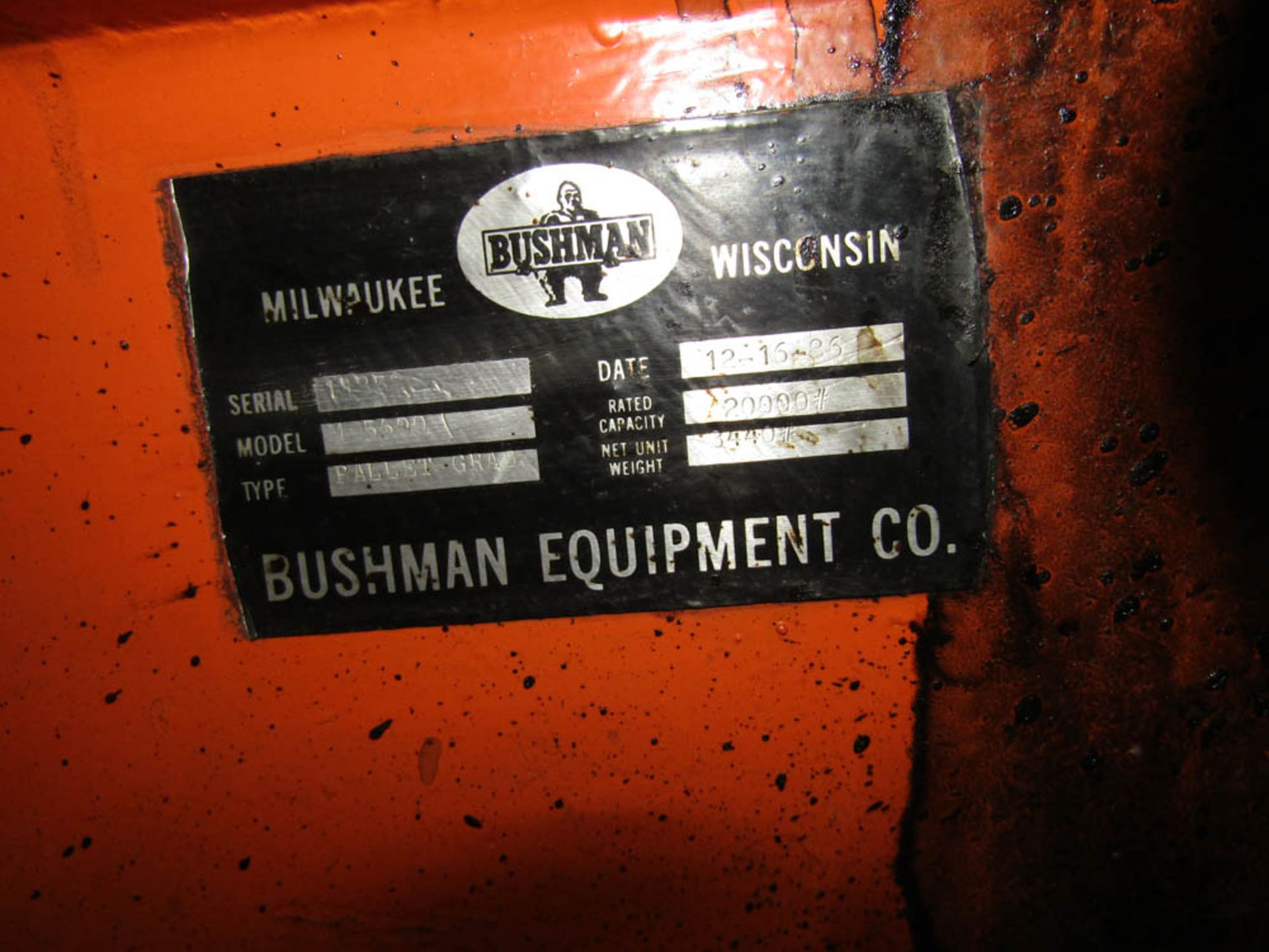 20,000 Lbs Bushman Sheet Lifter - Image 3 of 3