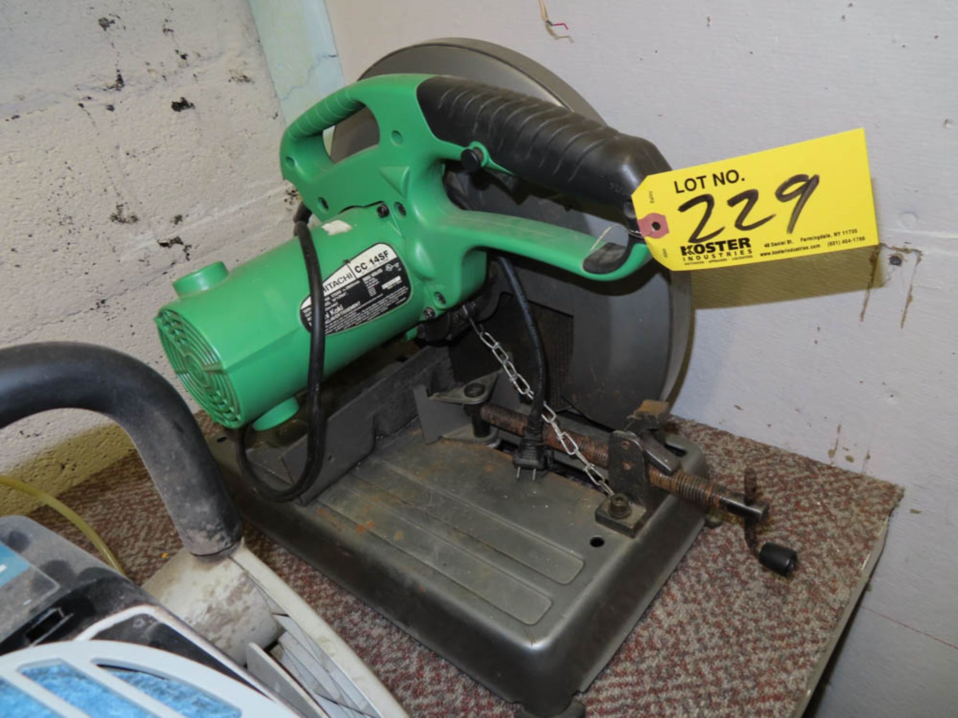 HITACHI MDL. CC14SF 14" ABRASIVE CHOP SAW