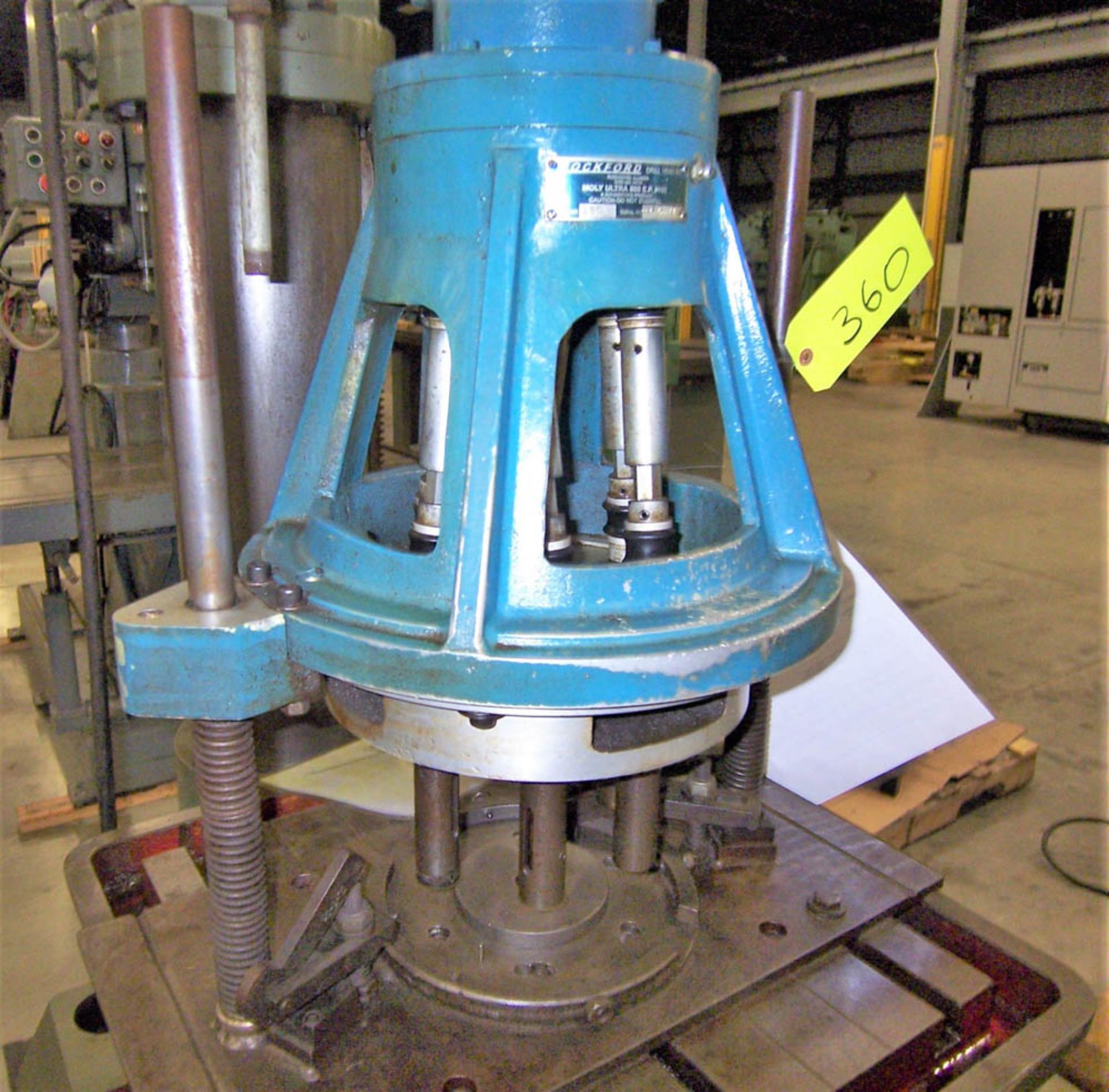 WILTON MODEL 2380 DIRECT DRIVE ROUND COLUMN DRILL PRESS WITH ROCKFORD MULTI SPINDLE DRILL HEAD & - Image 3 of 3