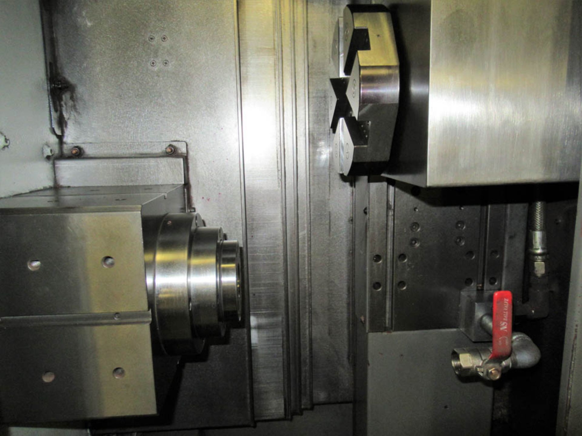 2013 REPUBLIC LAGUN AMERICAN TURNMASTER AT-SB-326 GANG TOOL CNC LATHE, 1.25" SPINDLE HOLE, 10.63" - Image 2 of 5