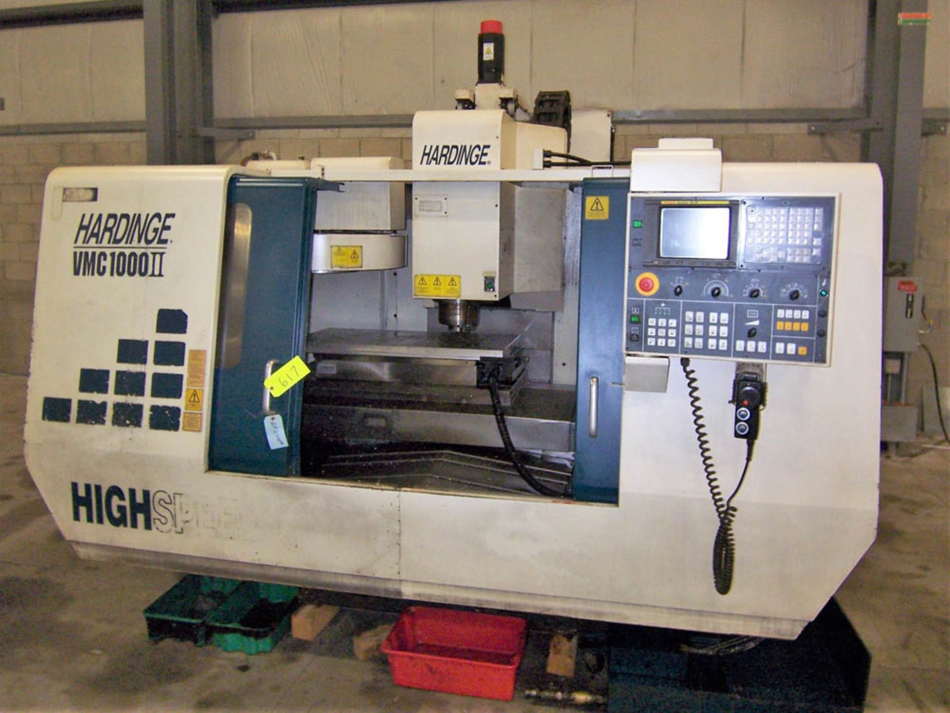 HARDINGE MODEL VMC1000II CNC VERTICAL MACHINING CENTER, WITH FANUC 18M CONTROL, TRAVELS: X-AXIS - Image 2 of 5