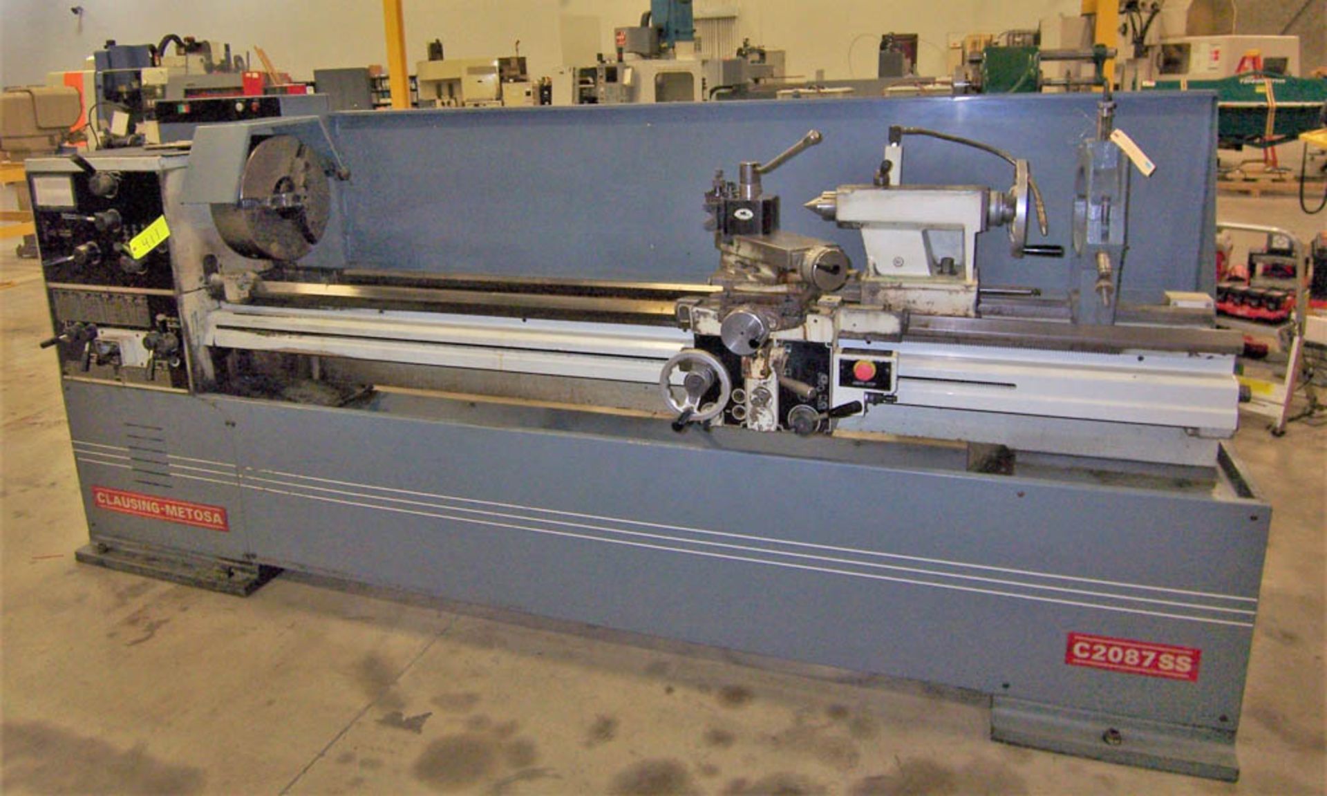 CLAUSING/METOSA MODEL C2087SS (SOFT START) GAP BED PRECISION ENGINE LATHE, SWING OVER BED - Image 2 of 4