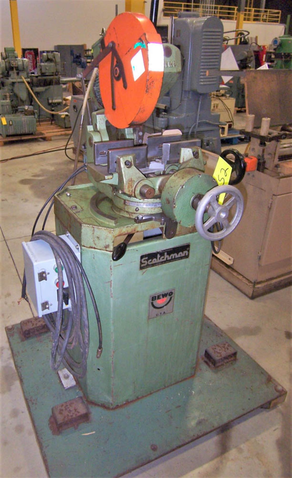 SCOTCHMAN BEWO MODEL CPO-350HT/PK COLD SAW, TUBING, 90 DEGREES: ROUND: 4-7/8", SQUARE: 4-3/8" X 4- - Image 2 of 3