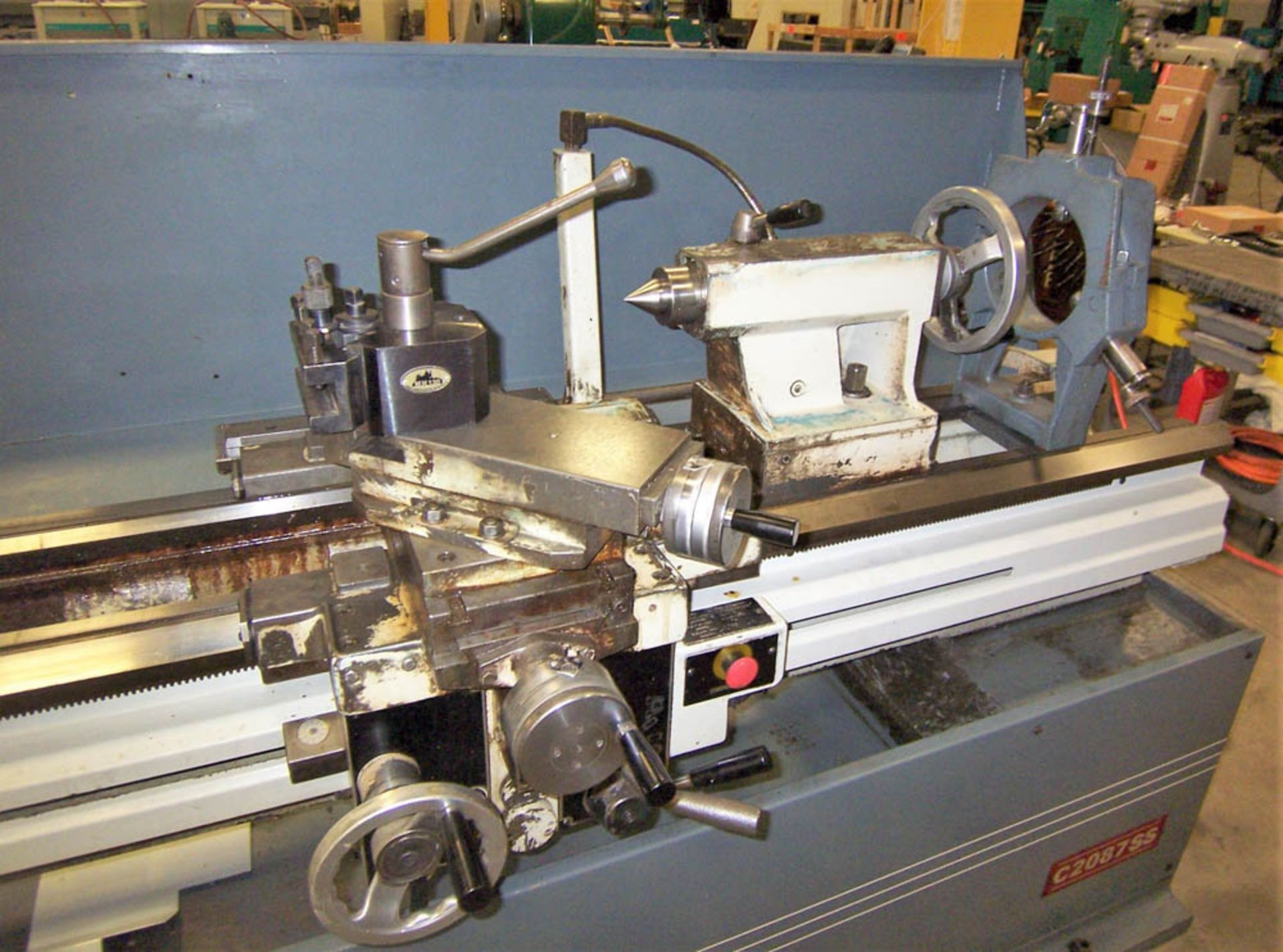 CLAUSING/METOSA MODEL C2087SS (SOFT START) GAP BED PRECISION ENGINE LATHE, SWING OVER BED - Image 3 of 4