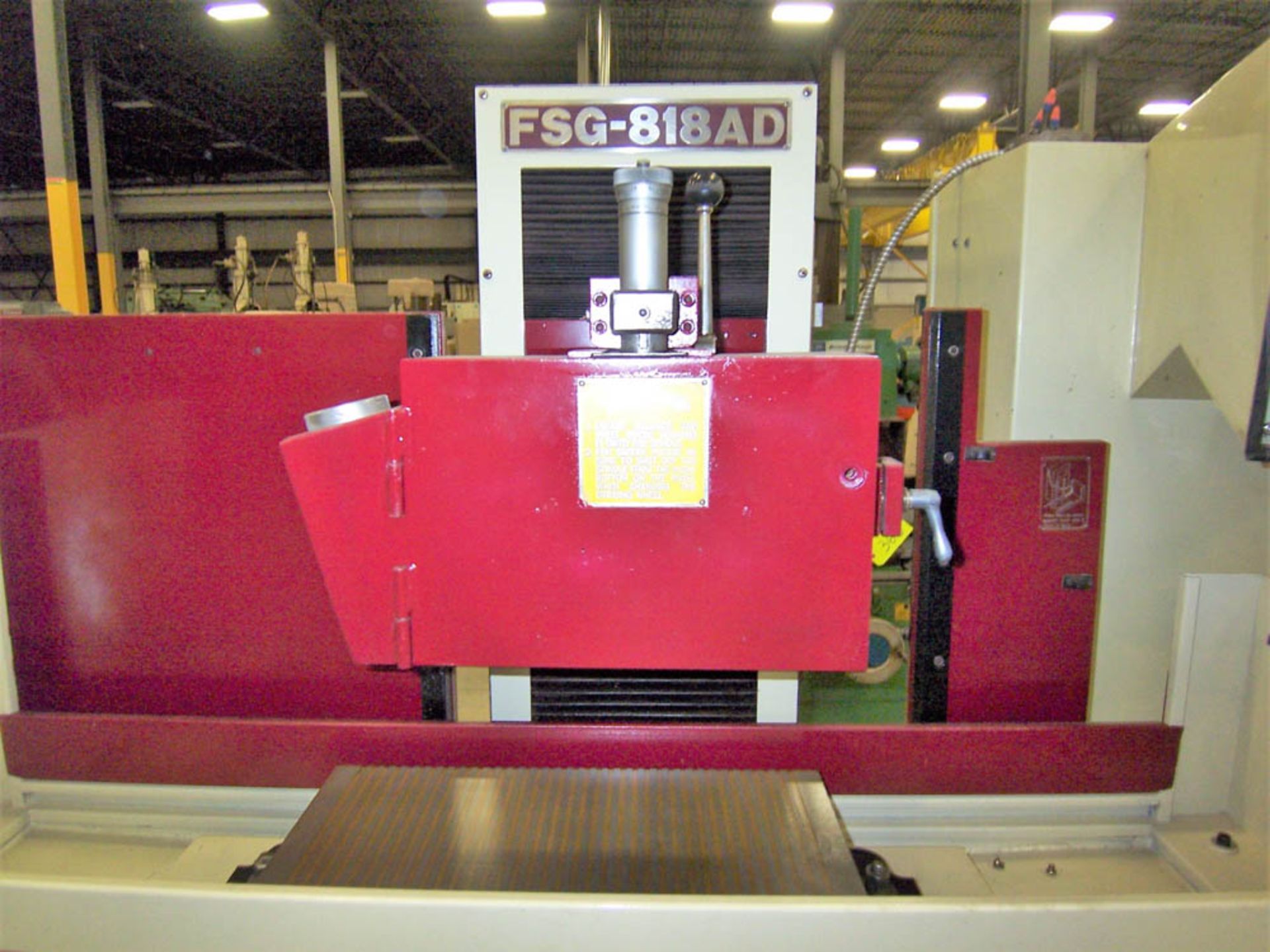 CHEVALIER MODEL FSG-818AD 3-AXIS HYDRAULIC SURFACE GRINDER, 8" X 18" TABLE SIZE, 18" MAXIMUM - Image 3 of 5